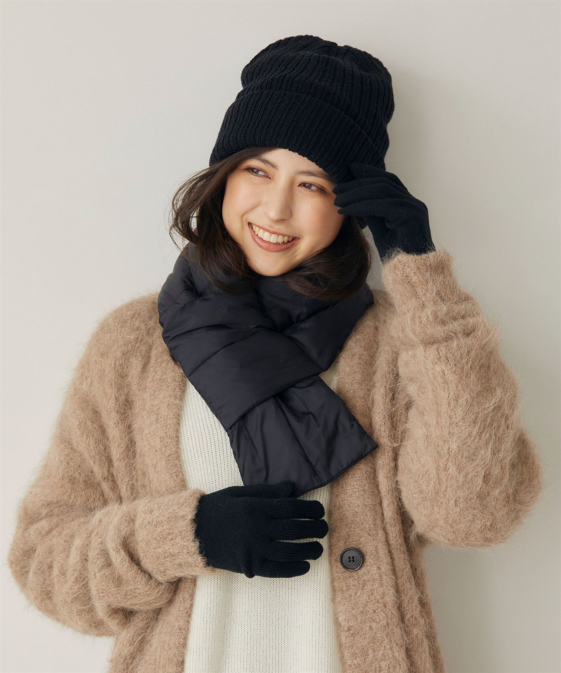 涼活本舗/温活本舗 【温活本舗】裏フリースニット帽子_sub_11