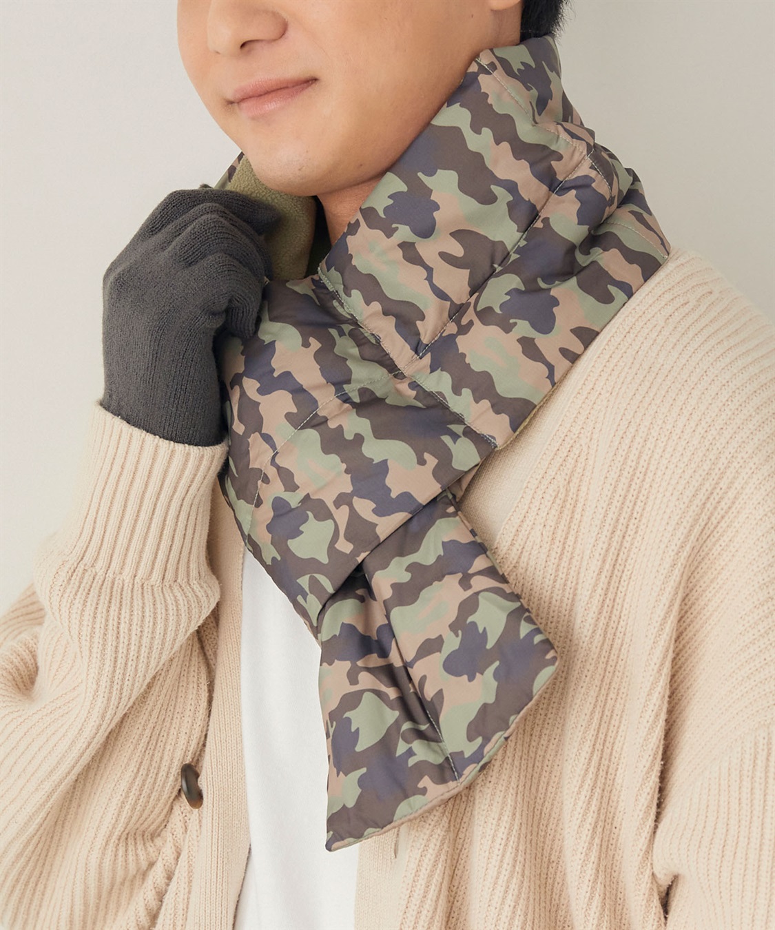 涼活本舗/温活本舗 【温活本舗】中綿キルトマフラー_sub_1