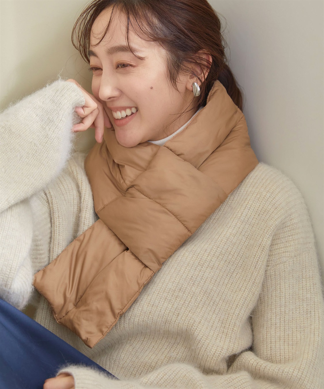 涼活本舗/温活本舗 【温活本舗】中綿キルトマフラー_sub_2