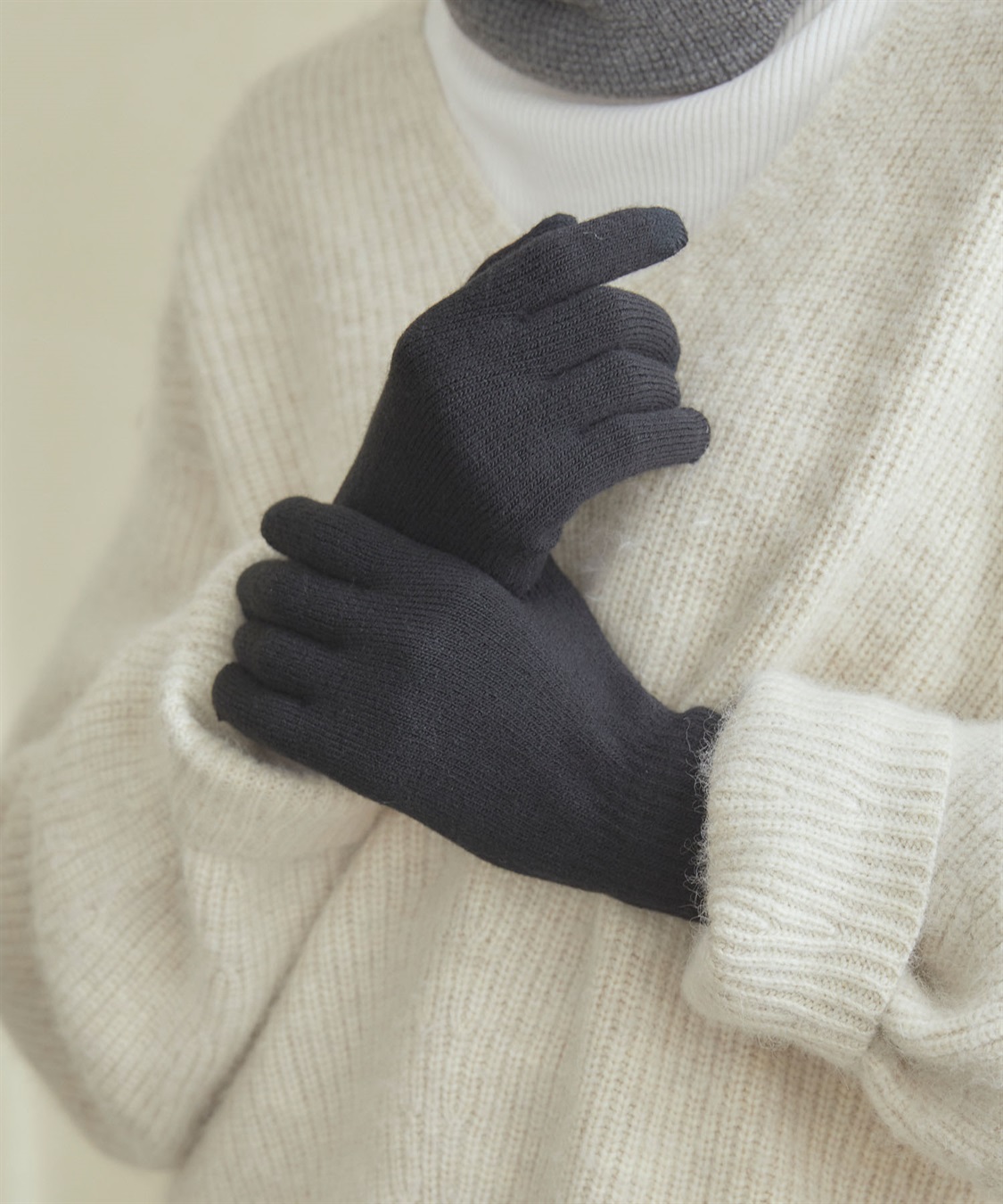 Life Style by cross marche 【温活本舗】のびのび裏起毛手袋_sub_2