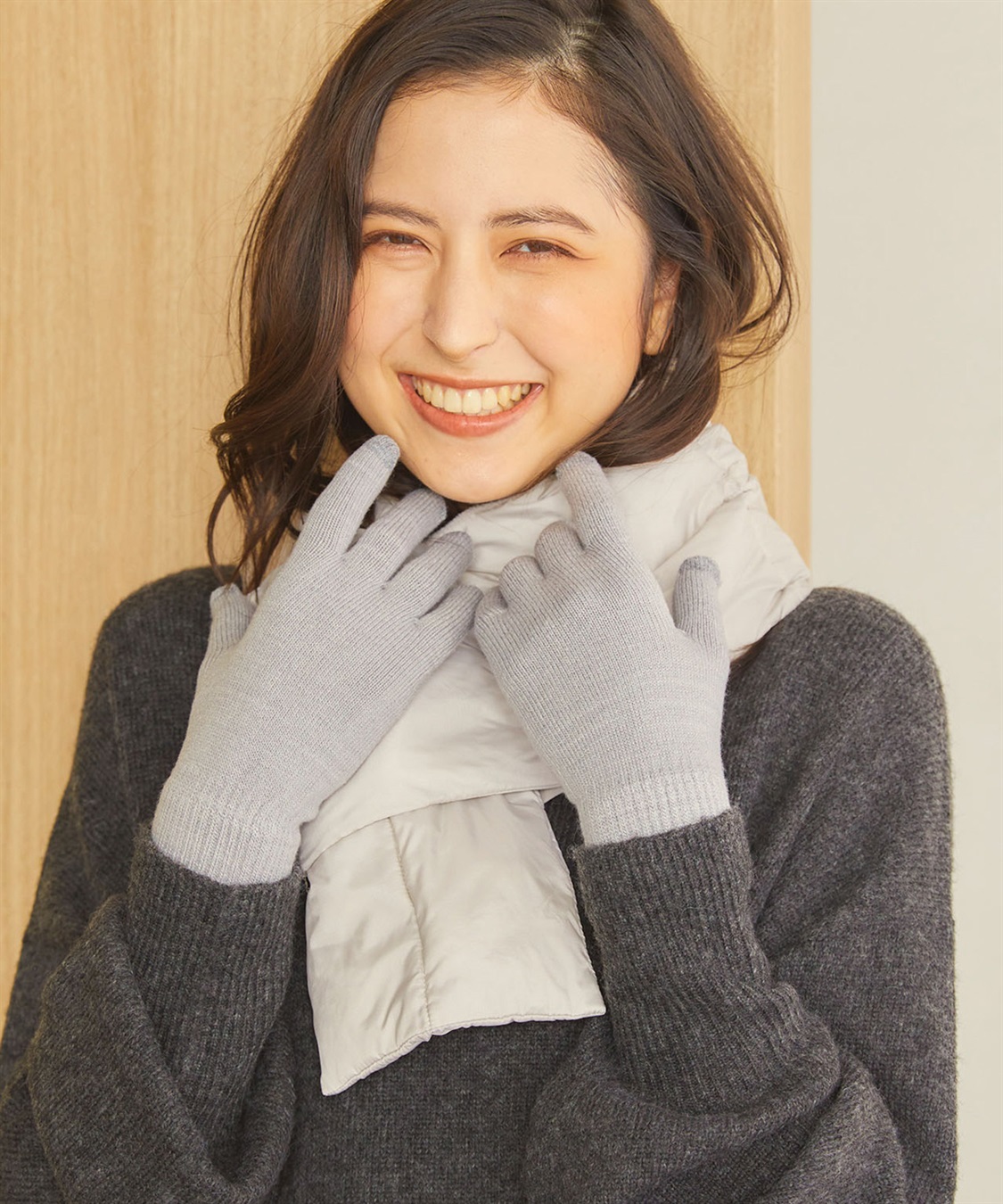 Life Style by cross marche 【温活本舗】のびのび裏起毛手袋_sub_5