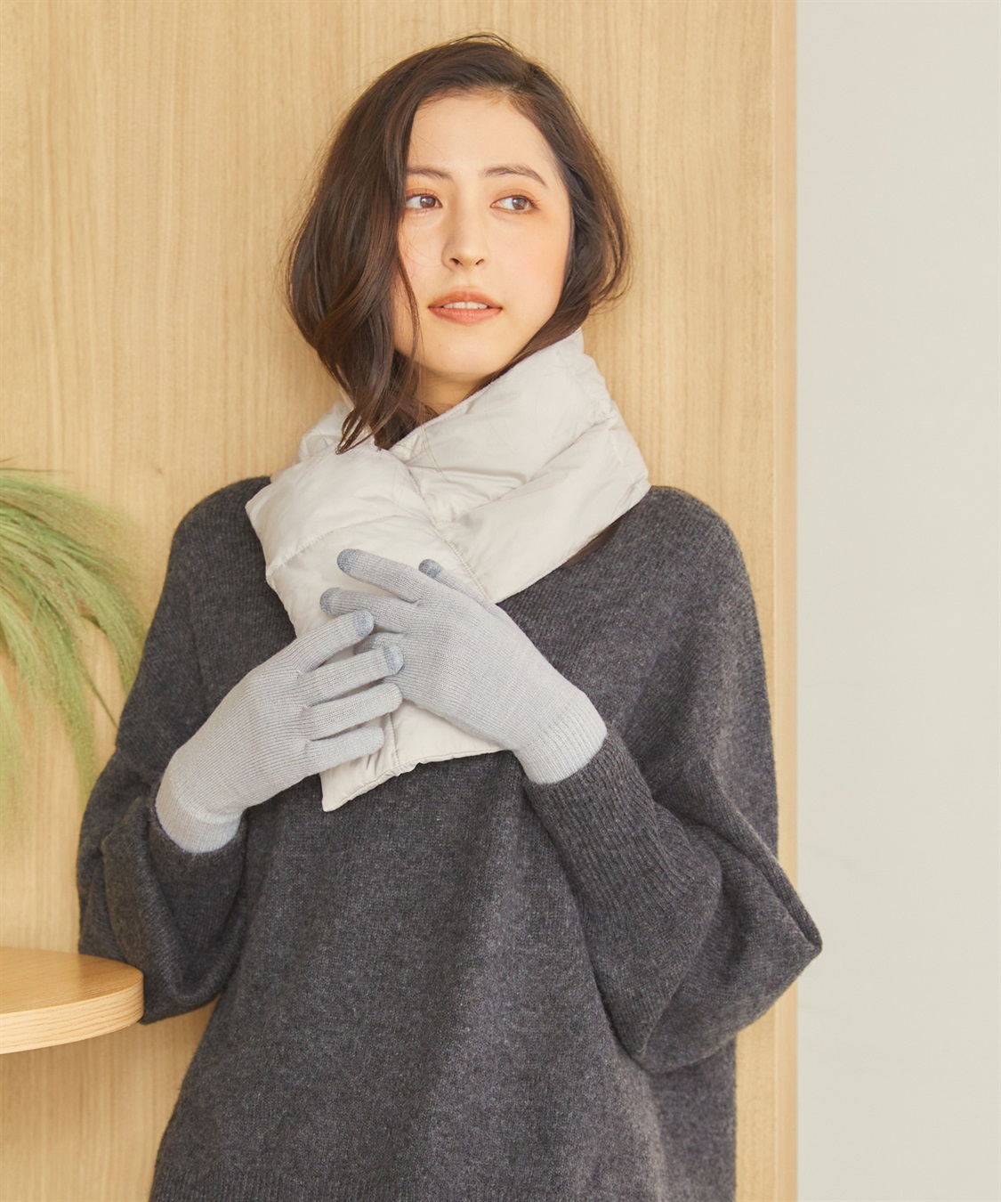 Life Style by cross marche 【温活本舗】のびのび裏起毛手袋_sub_8