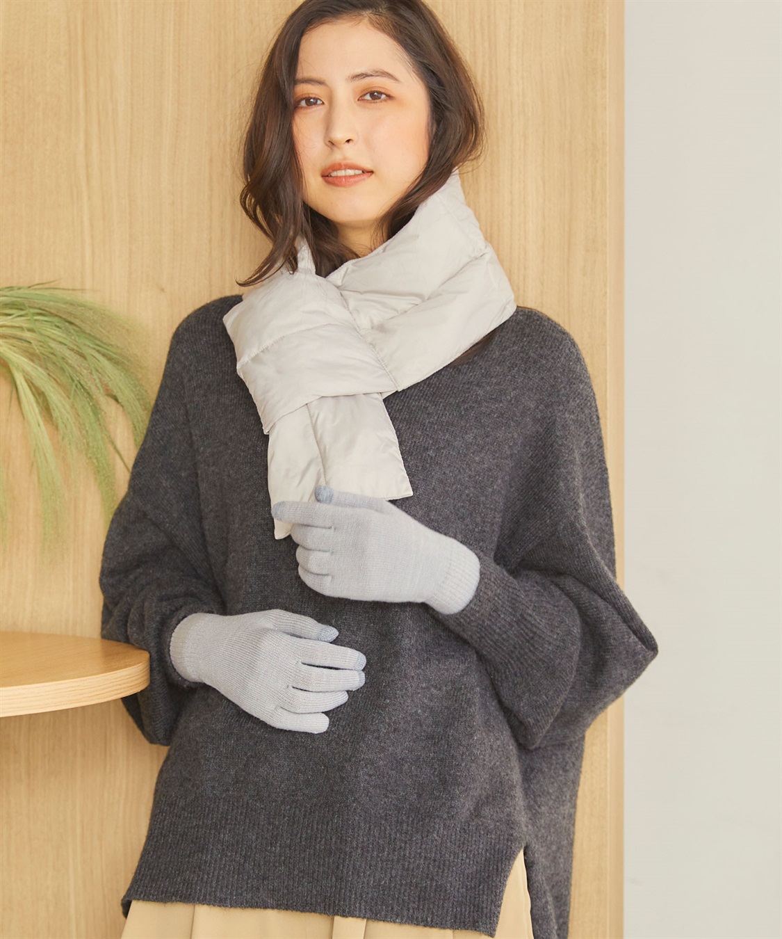 Life Style by cross marche 【温活本舗】のびのび裏起毛手袋_sub_9