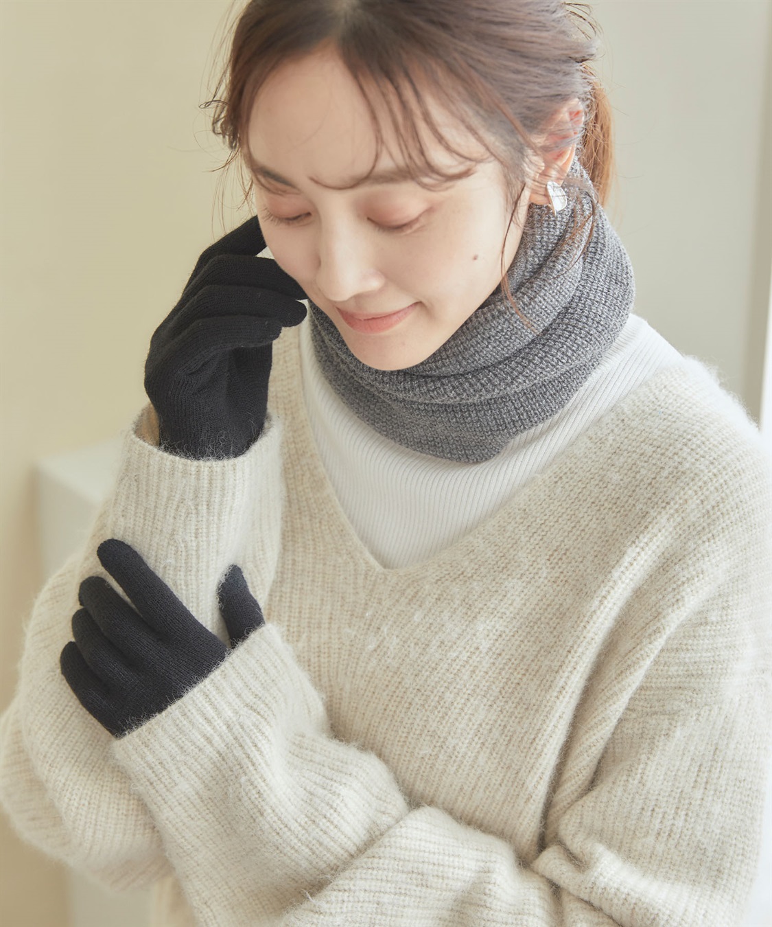 Life Style by cross marche 【温活本舗】のびのび裏起毛手袋_sub_16