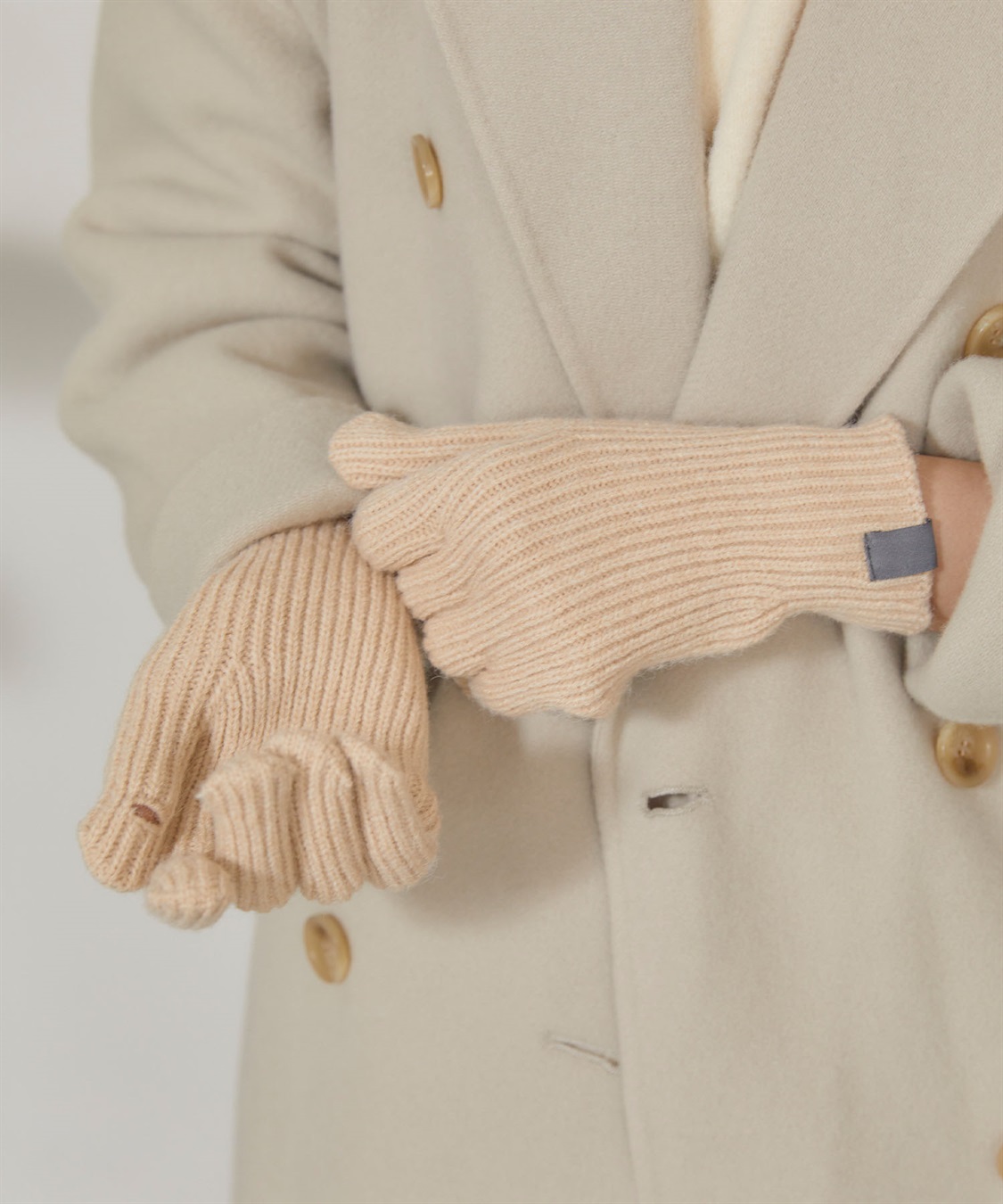 涼活本舗/温活本舗 【温活本舗】スマホ対応指穴あきリブ編み手袋_sub_5