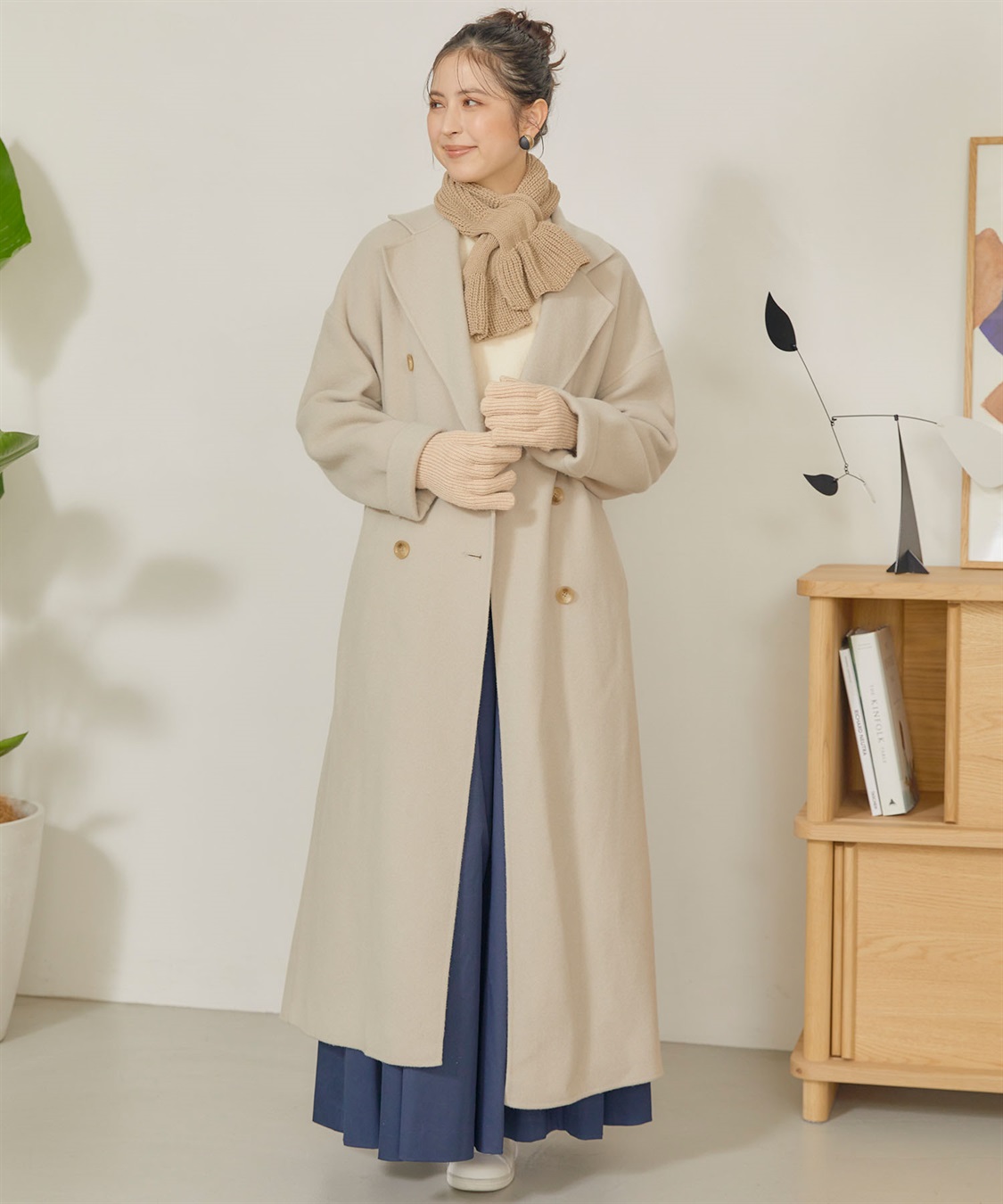 涼活本舗/温活本舗 【温活本舗】スマホ対応指穴あきリブ編み手袋_sub_11