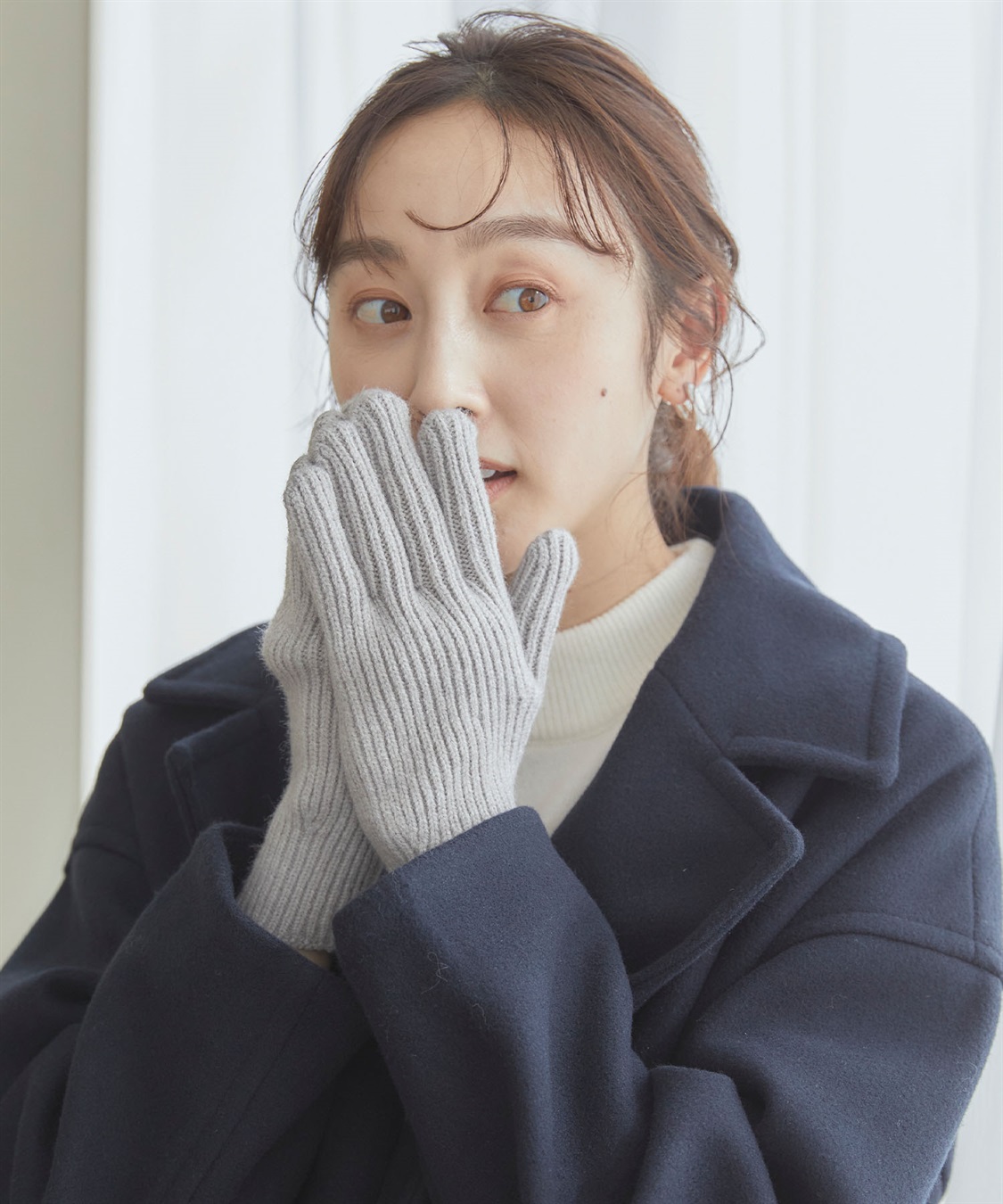 涼活本舗/温活本舗 【温活本舗】スマホ対応指穴あきリブ編み手袋_sub_14