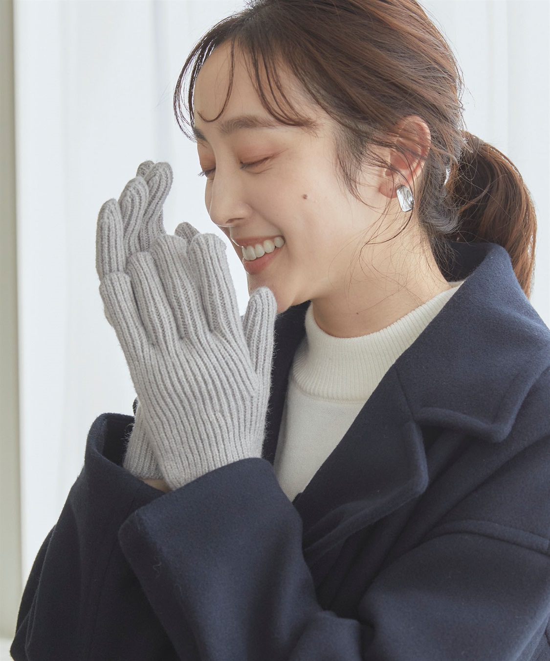 涼活本舗/温活本舗 【温活本舗】スマホ対応指穴あきリブ編み手袋_sub_15