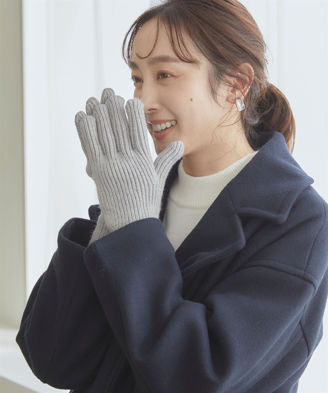 涼活本舗/温活本舗 【温活本舗】スマホ対応指穴あきリブ編み手袋_sub_16