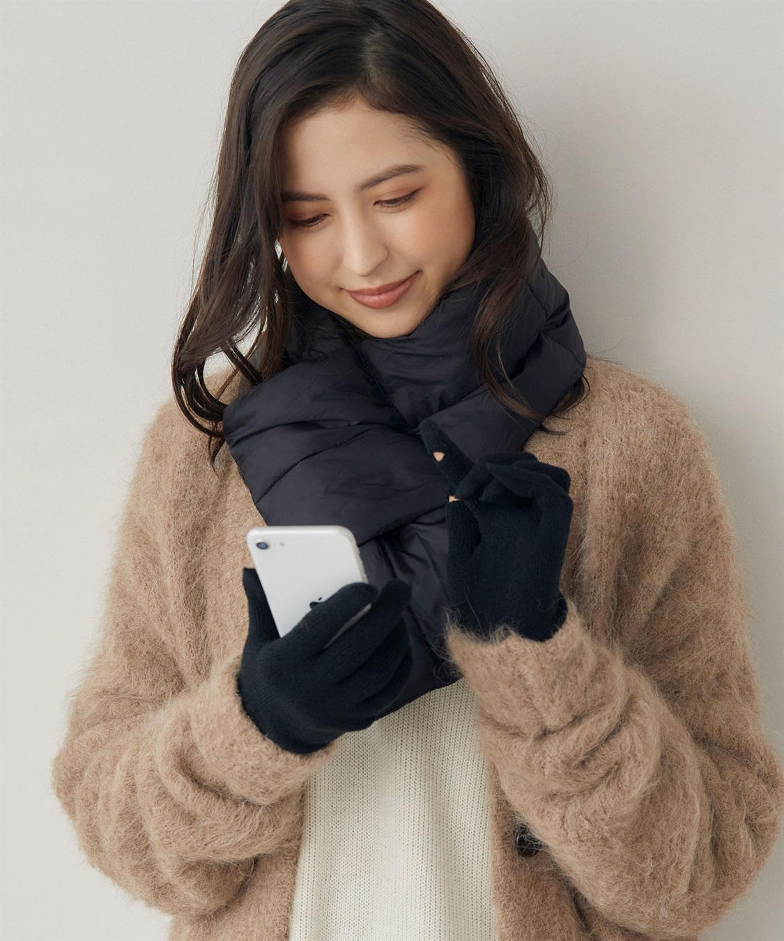 涼活本舗/温活本舗 【温活本舗】スマホ対応指穴あき手袋_sub_6