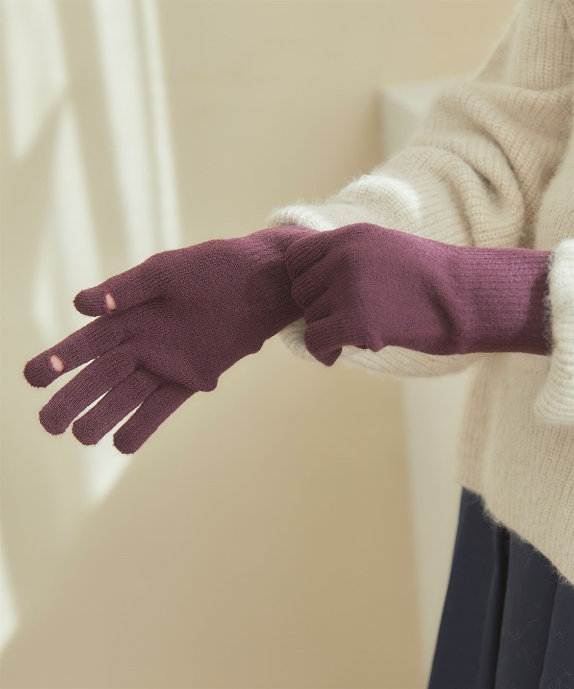 涼活本舗/温活本舗 【温活本舗】スマホ対応指穴あき手袋_sub_18