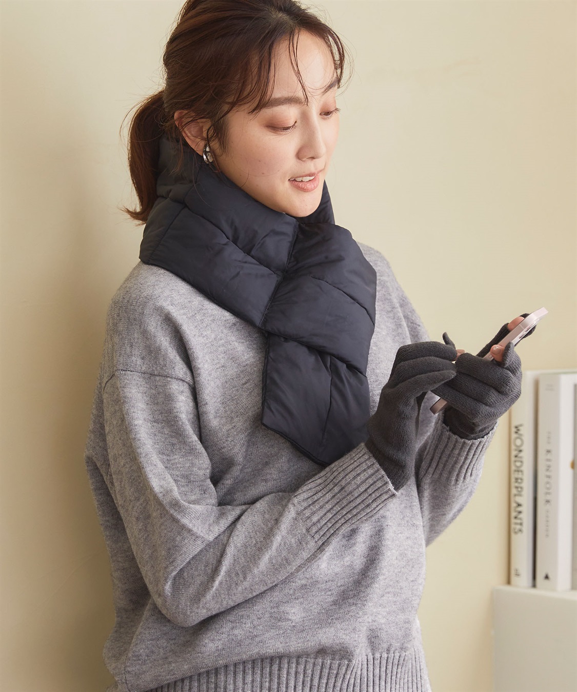 涼活本舗/温活本舗 【温活本舗】スマホ対応指穴あき手袋_sub_19