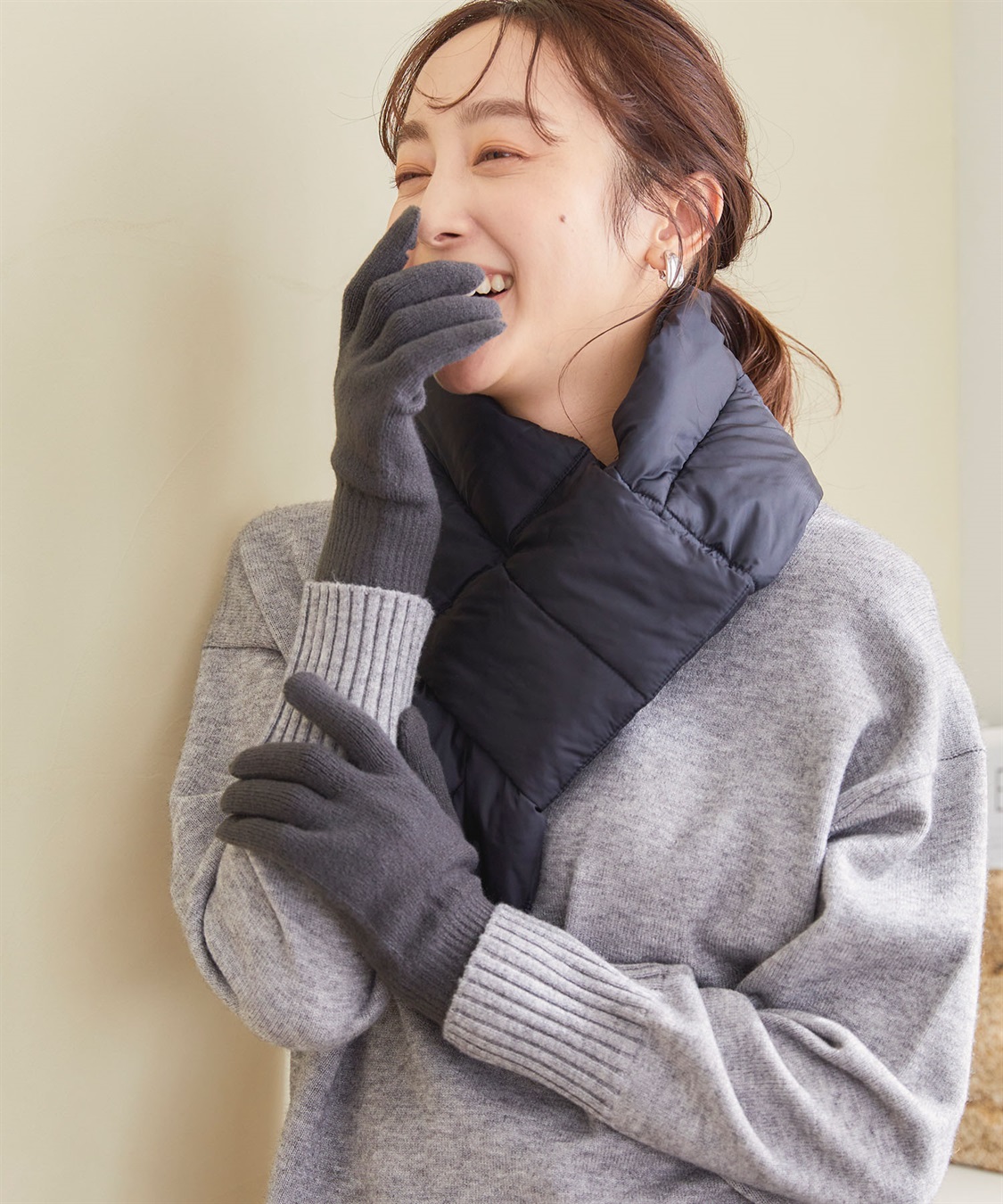 涼活本舗/温活本舗 【温活本舗】スマホ対応指穴あき手袋_sub_25