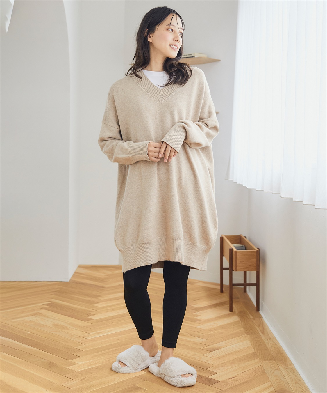 涼活本舗/温活本舗 【温活本舗】裏シャギーレギンス_sub_2