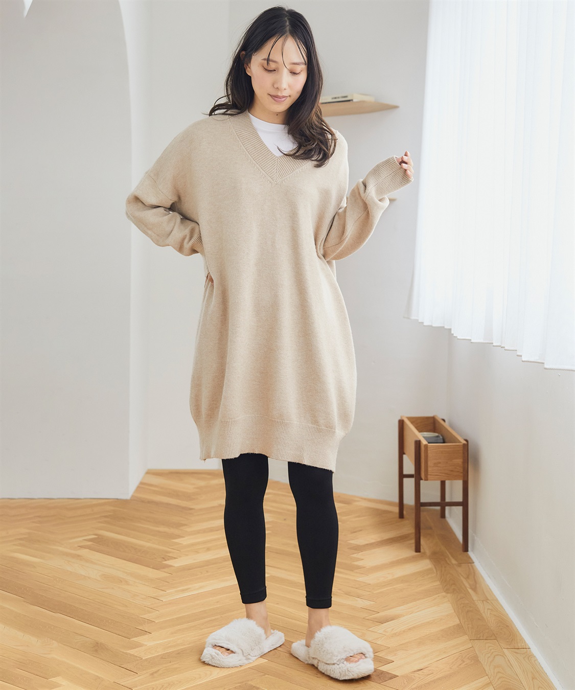 涼活本舗/温活本舗 【温活本舗】裏シャギーレギンス_sub_4