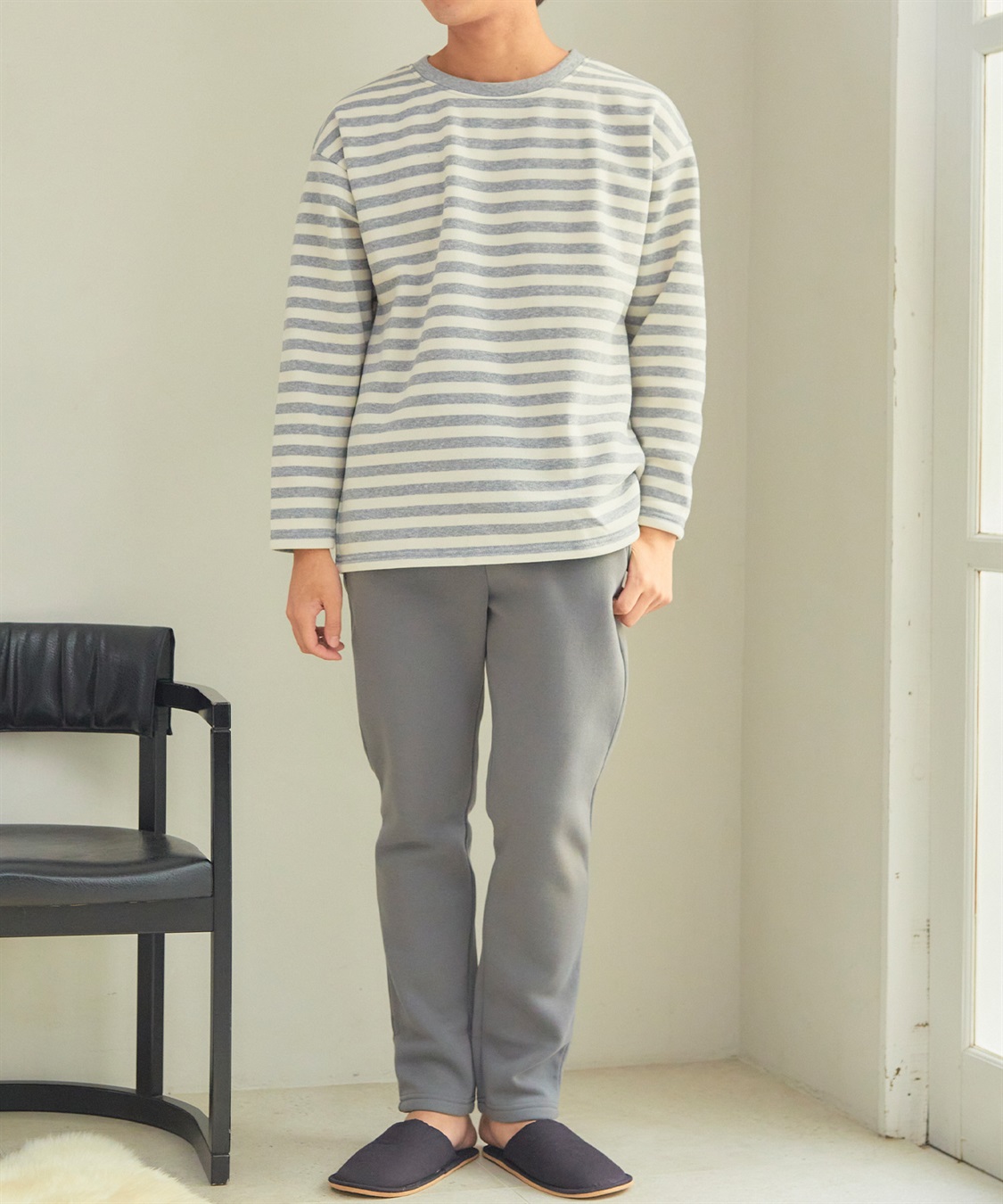 涼活本舗/温活本舗 【温活本舗】裏パイル起毛上下ルームウェア_sub_5