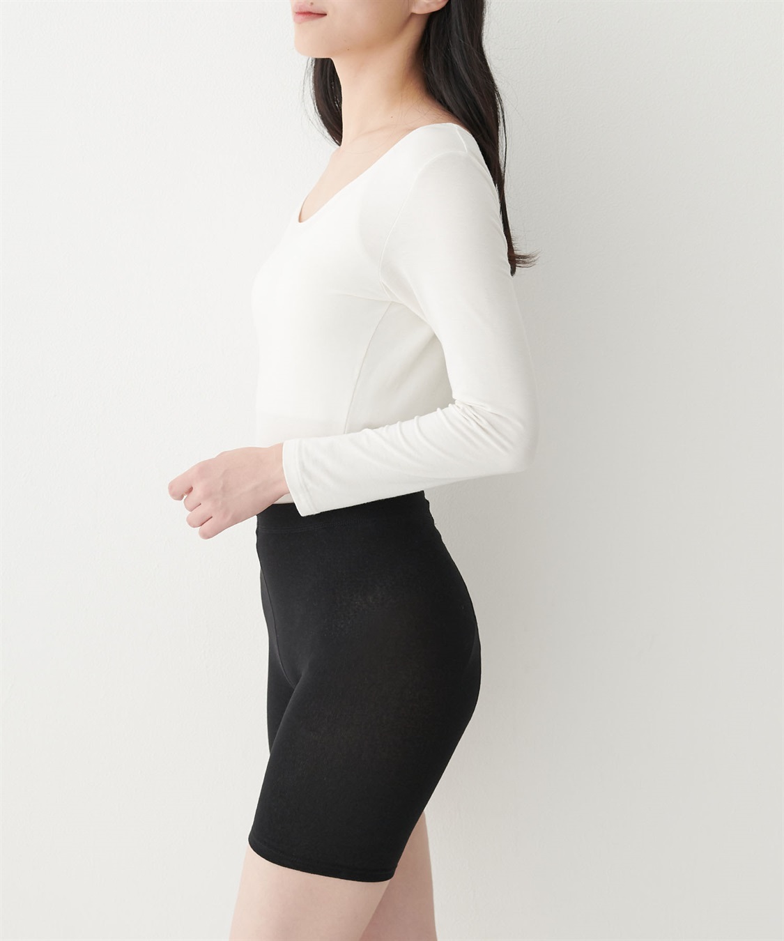 Life Style by cross marche 【温活本舗】裏シャギー腹巻きパンツ2点セット_sub_5