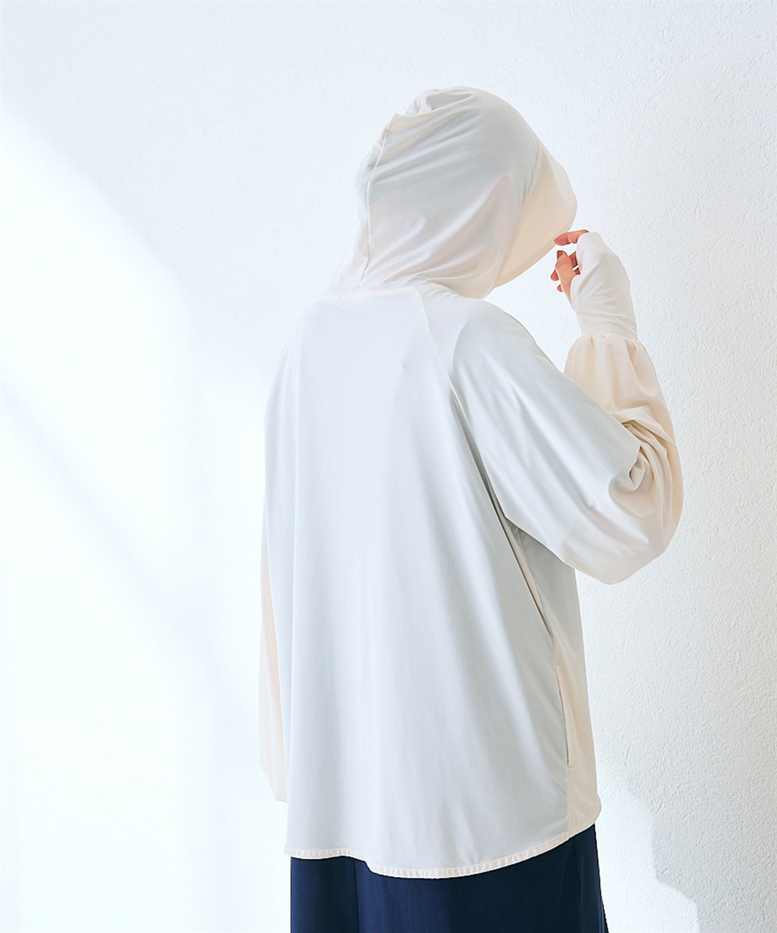 涼活本舗/温活本舗 フード付きUVカットパーカ_sub_5