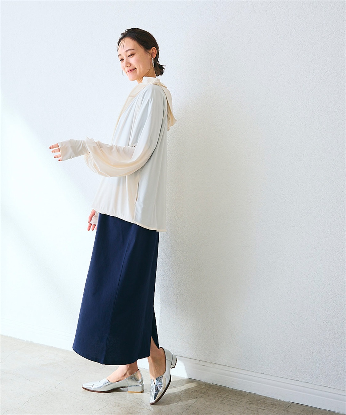 涼活本舗/温活本舗 フード付きUVカットパーカ_sub_7