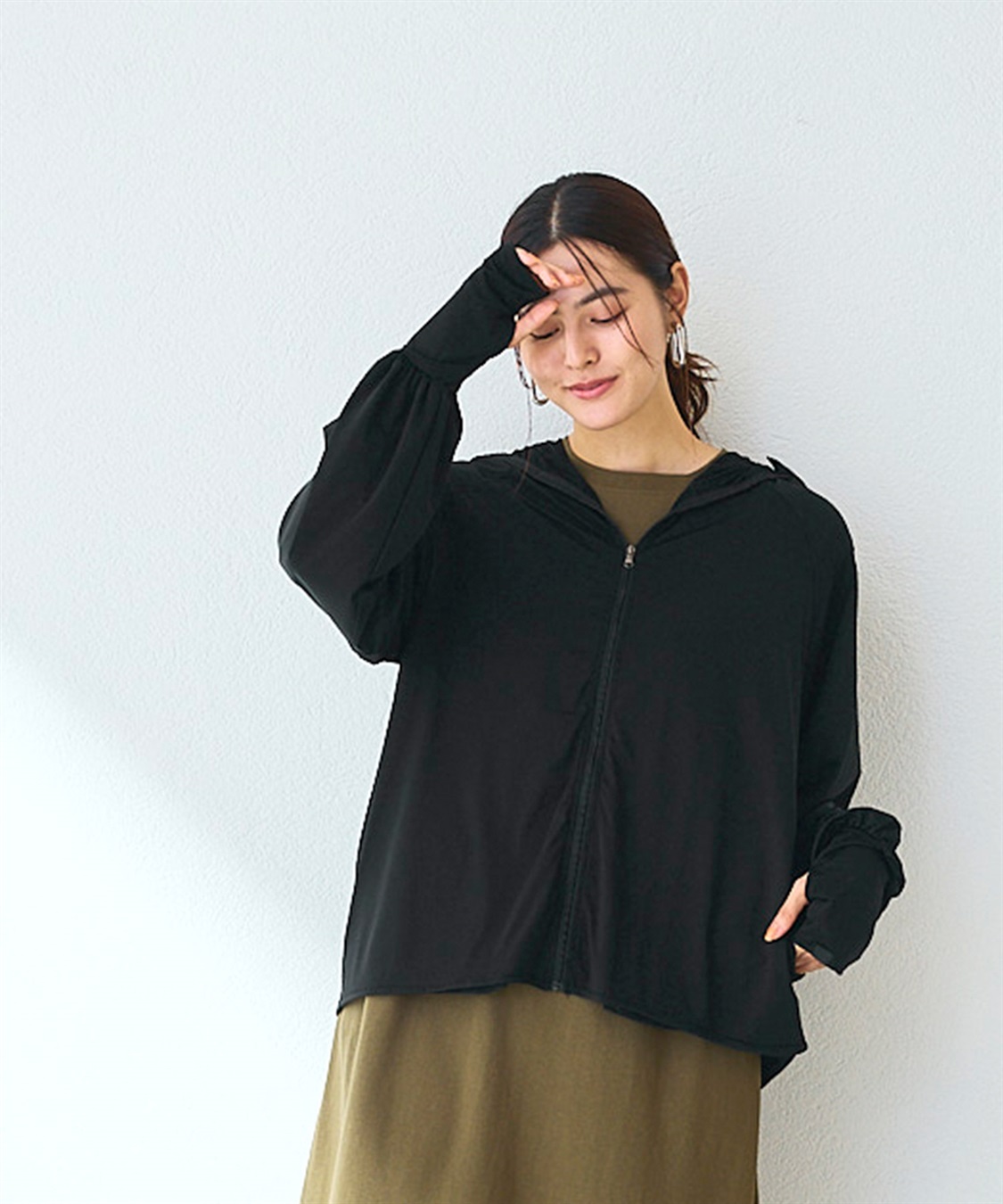 涼活本舗/温活本舗 フード付きUVカットパーカ_sub_14