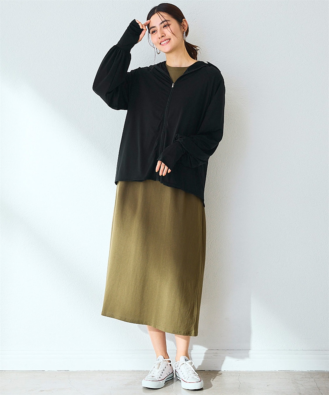 涼活本舗/温活本舗 フード付きUVカットパーカ_sub_15