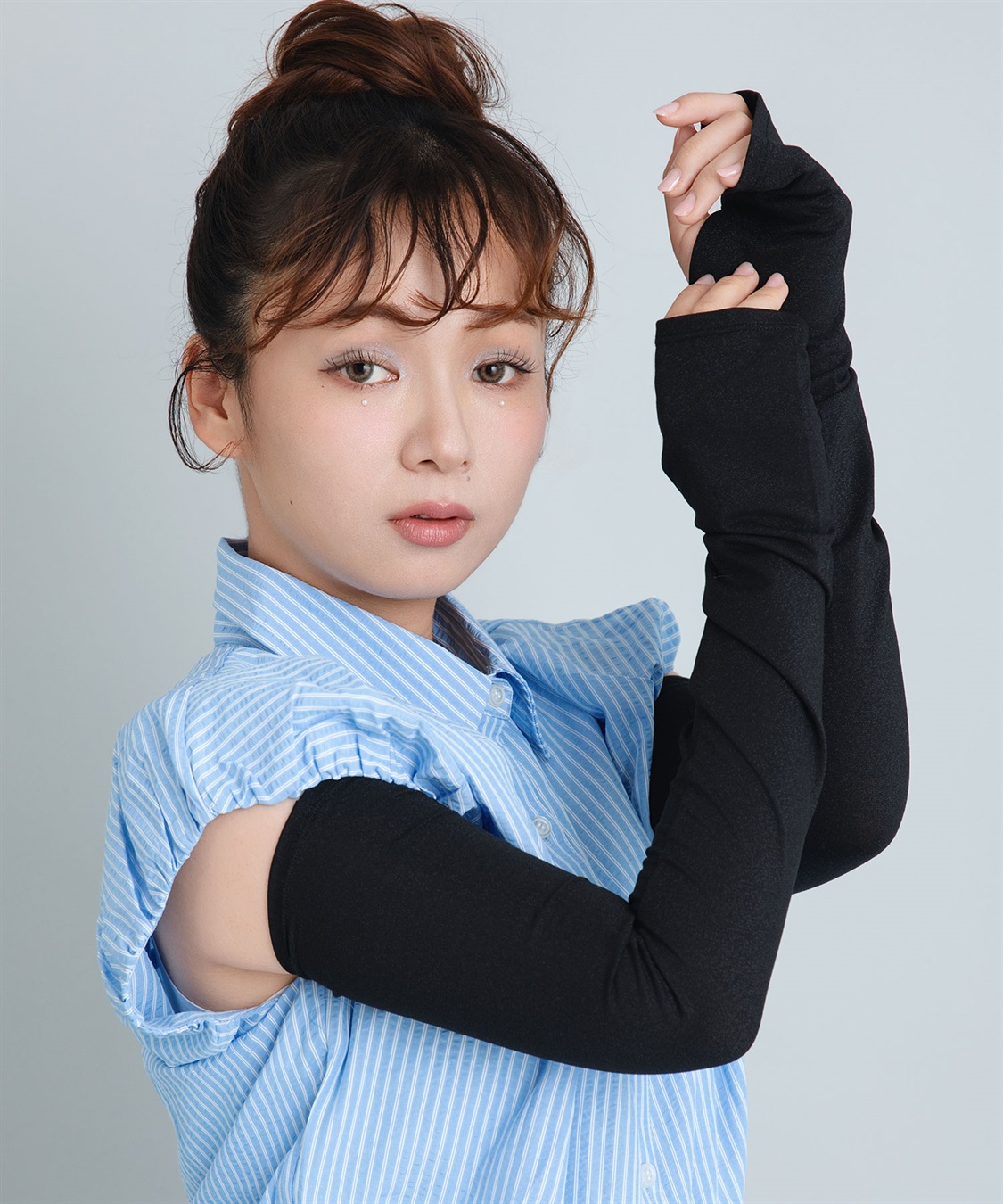 Life Style by cross marche 【Yoki】ラメ生地ロングアームカバー_sub_1