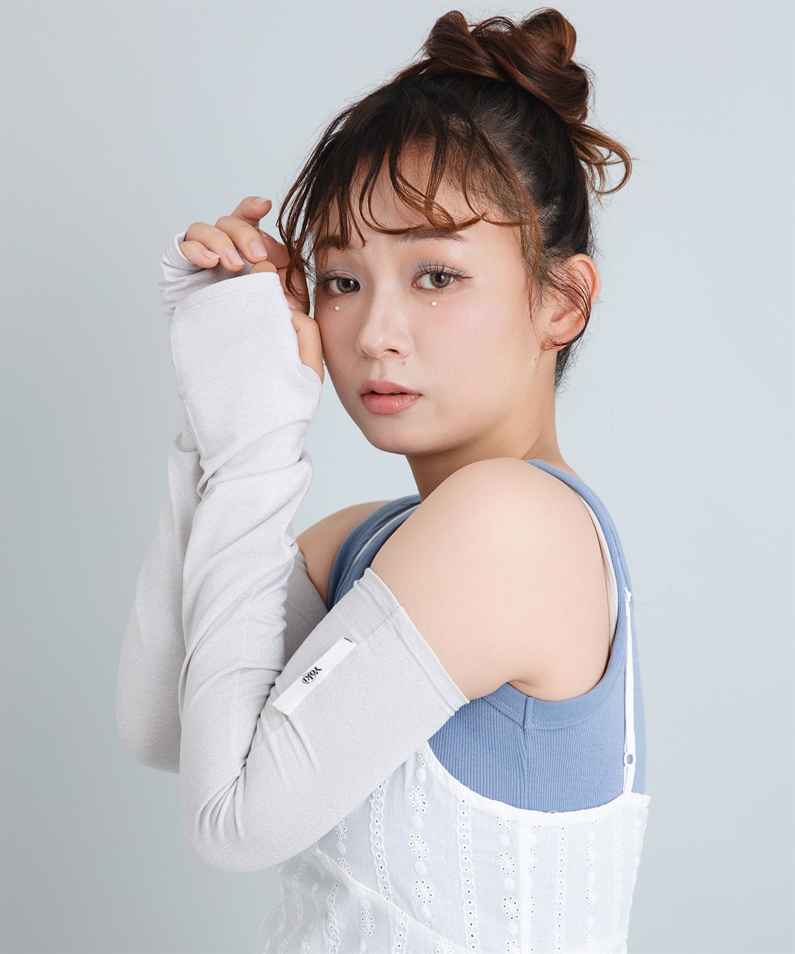 Life Style by cross marche 【Yoki】ラメ生地ロングアームカバー_sub_2