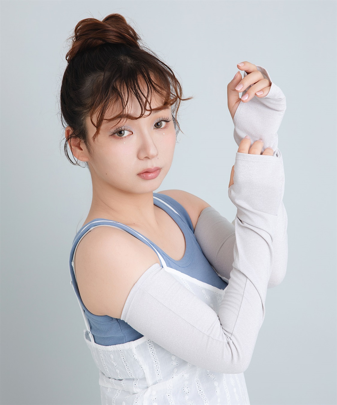 Life Style by cross marche 【Yoki】ラメ生地ロングアームカバー_sub_3