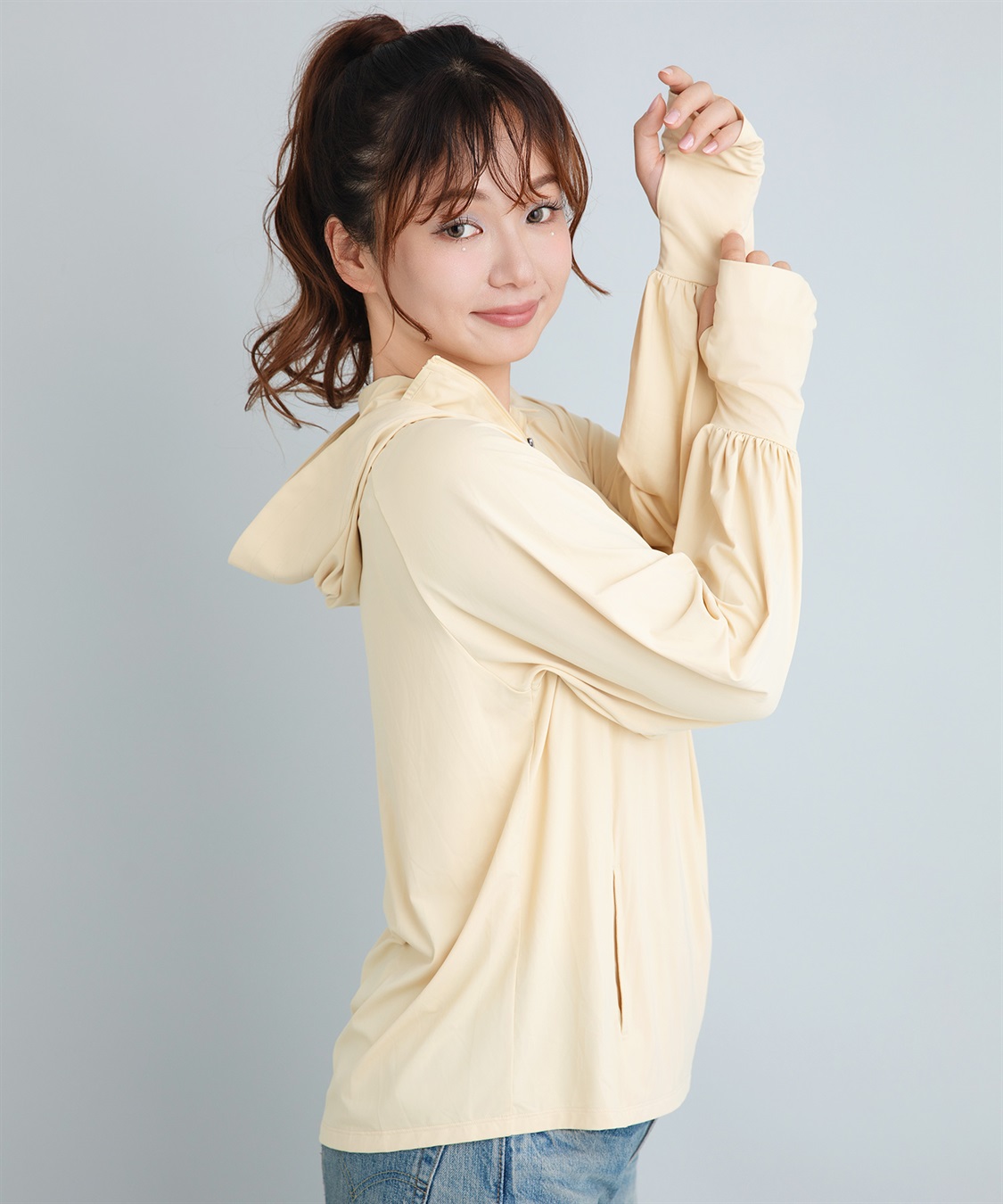 Life Style by cross marche 【Yoki】フード付きUVカットパーカ_sub_9