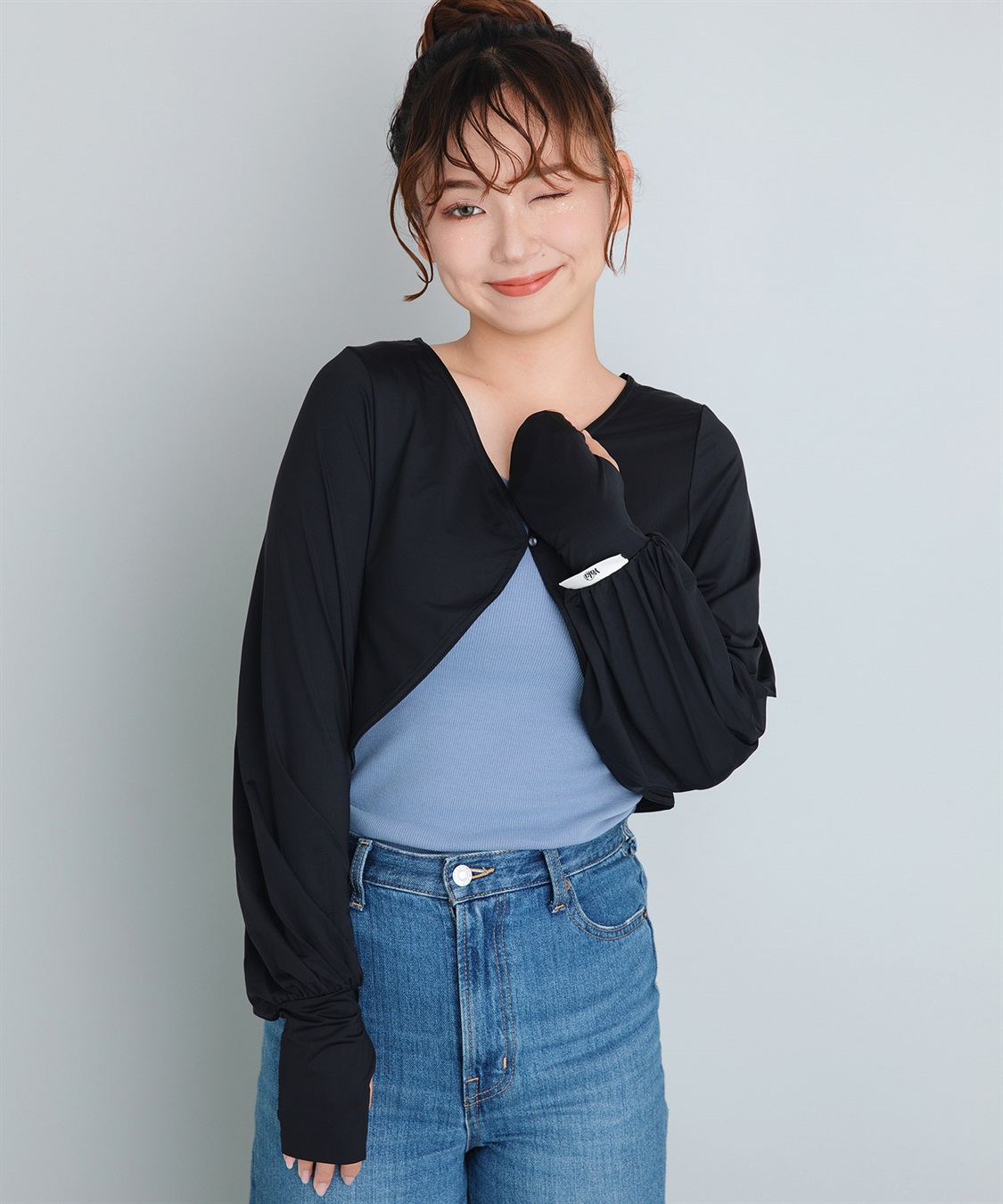 Life Style by cross marche 【Yoki】ショート丈ボレロカーディガン_sub_1