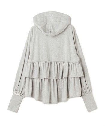 Life Style by cross marche 【Yoki】ラメ生地フード付きバックフリルパーカ_subthumb_7