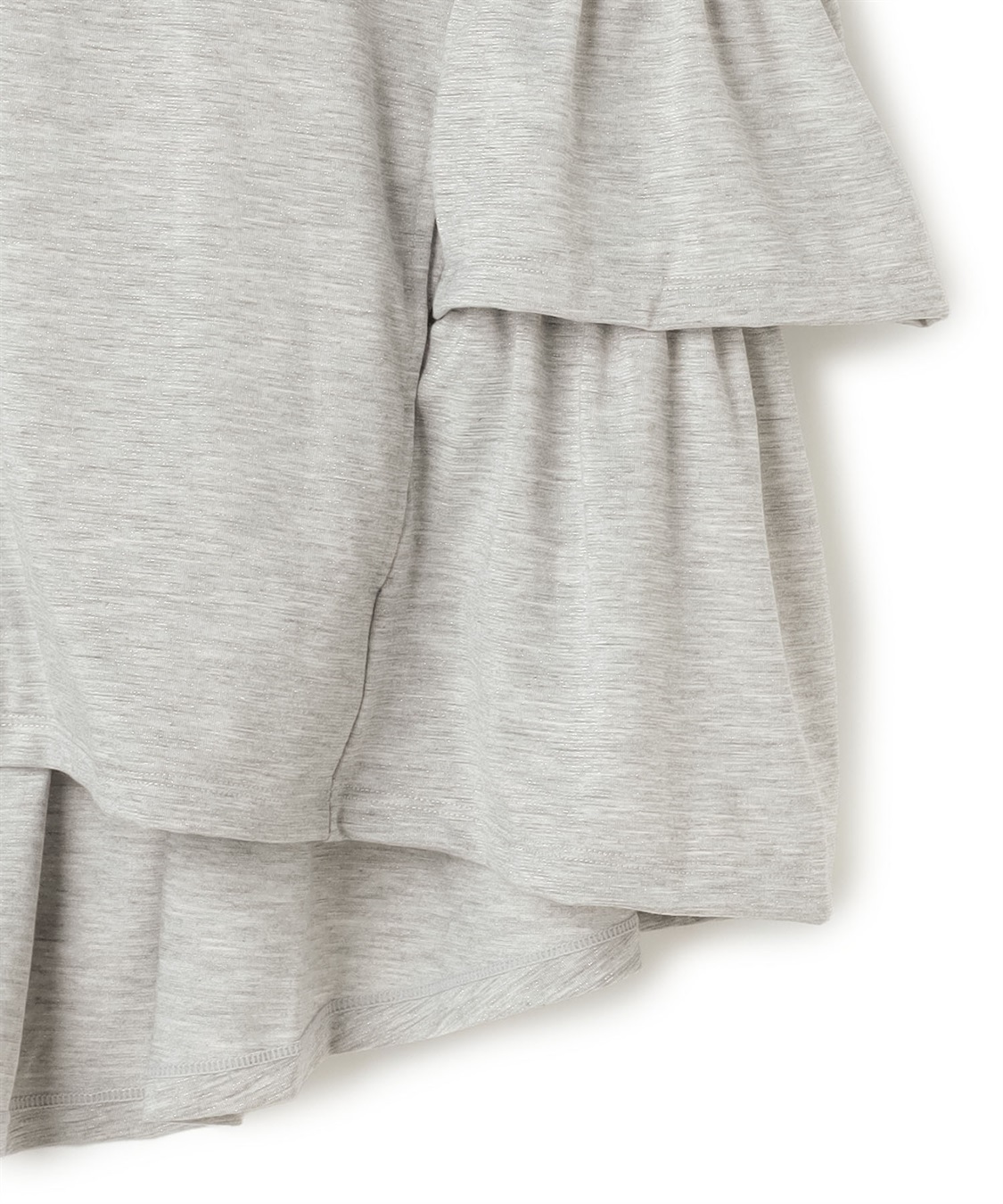 Life Style by cross marche 【Yoki】ラメ生地フード付きバックフリルパーカ_sub_10