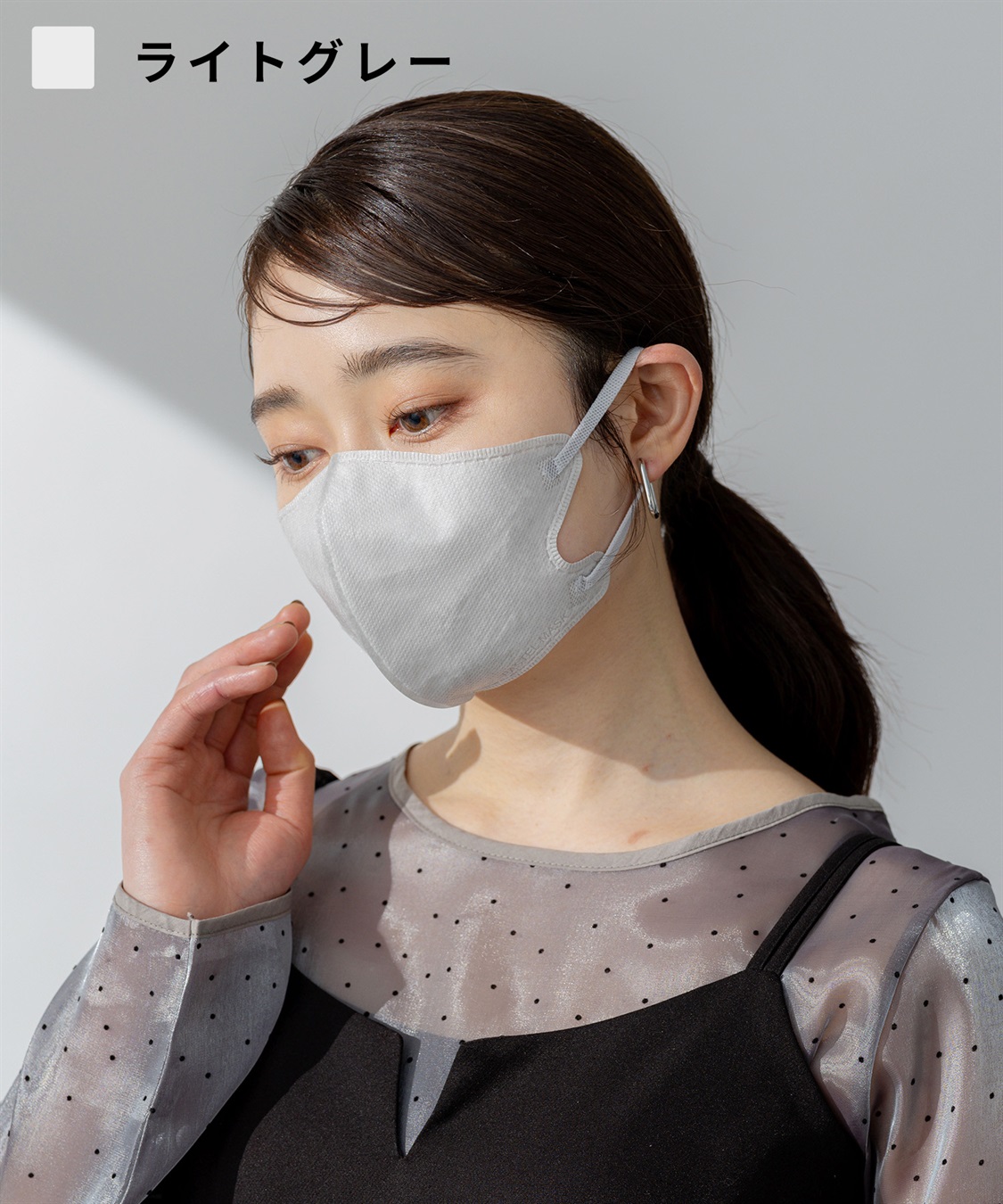 Life Style by cross marche 不織布PASTELMASK　49枚セット　個包装使い捨て立体マスク シルクタッチ生地 肌にやさしい BFE PFE VFE 99％カット 美シルエット 三層構造_sub_10