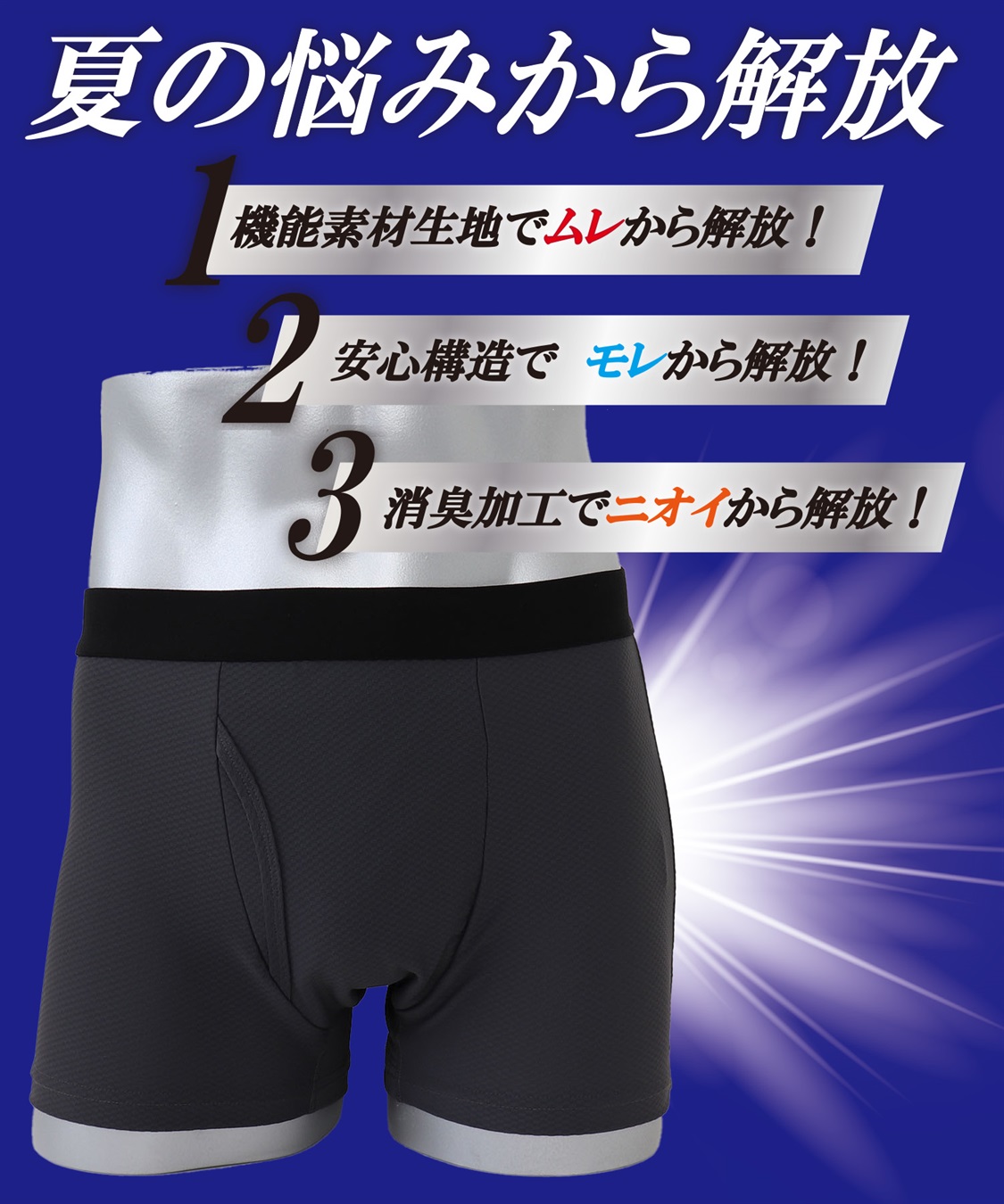 Life Style by cross marche 【KEEPGUARD/キープガード】キープガード DRY尿漏れ対応パンツ メンズ_sub_2