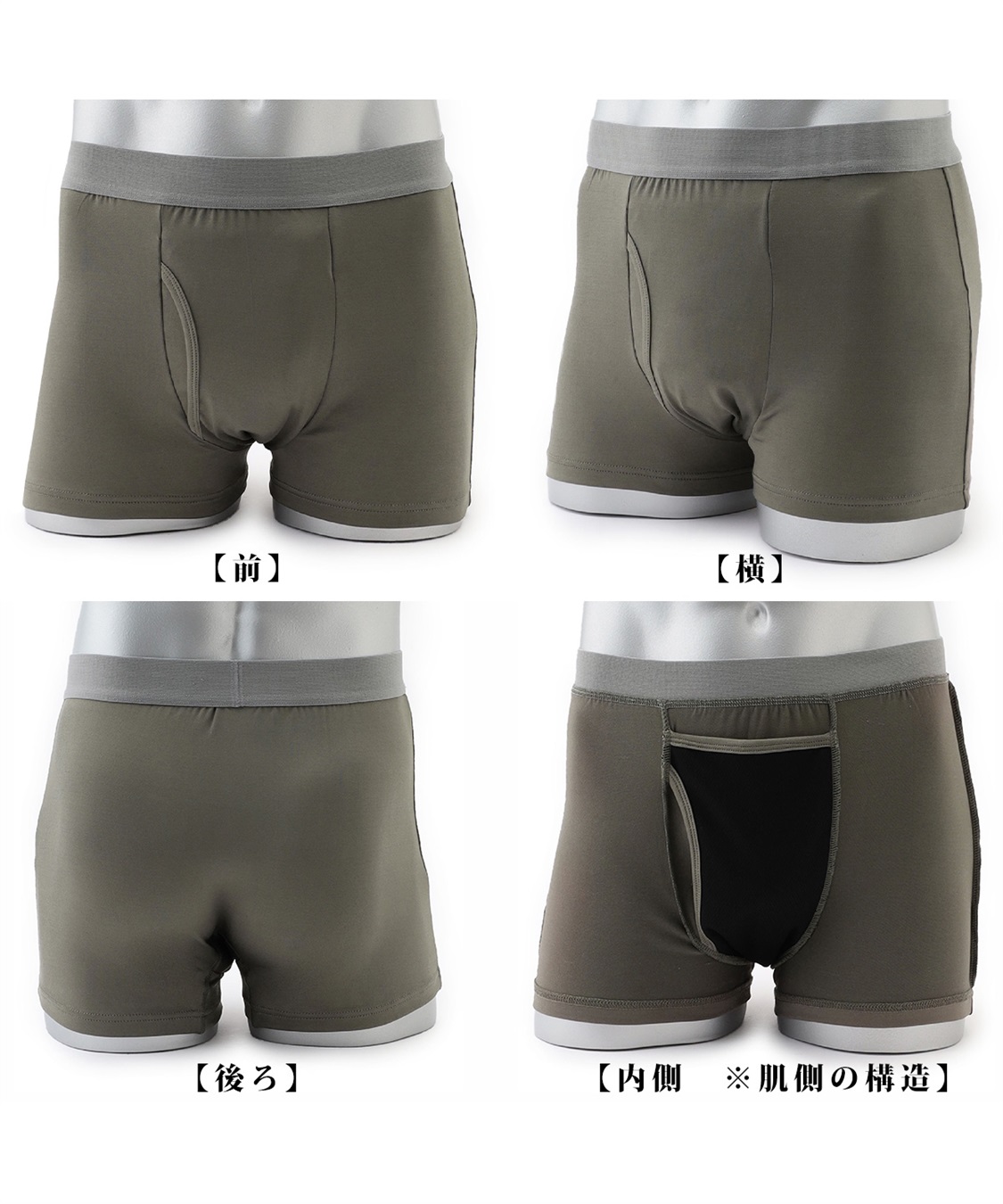 Life Style by cross marche 【KEEPGUARD/キープガード】ナノファイン加工　尿漏れ対応パンツ メンズ　三枚組セット_sub_11