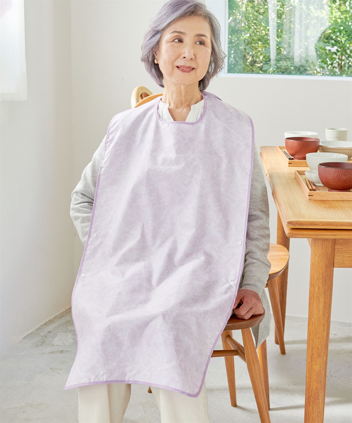 Life Style by cross marche 【ココロcolor】お食事エプロン_sub_6