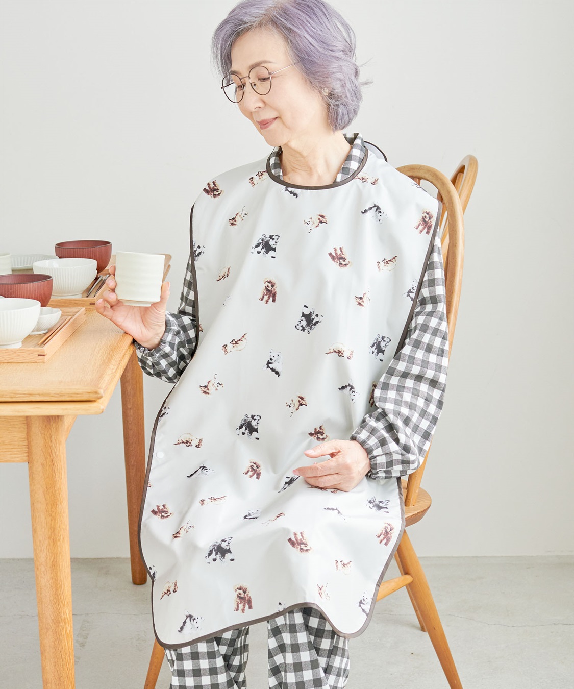 Life Style by cross marche 【ココロcolor】お食事エプロン_sub_8