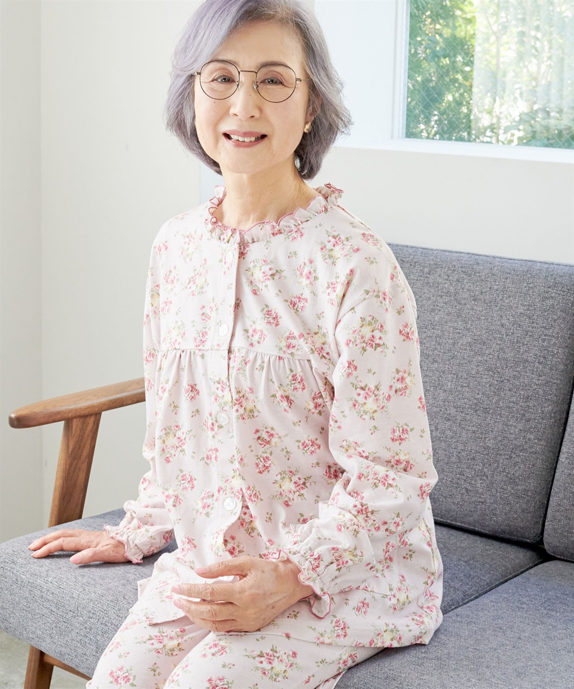 Life Style by cross marche 【ココロcolor】フリル介護パジャマ_sub_2