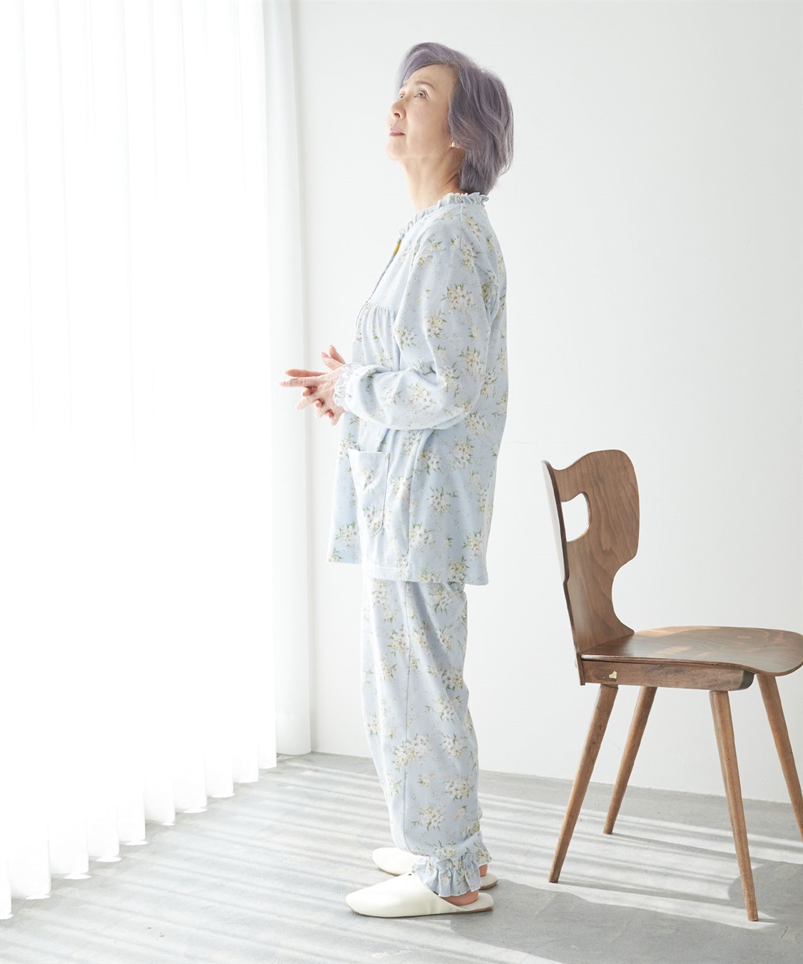 Life Style by cross marche 【ココロcolor】フリル介護パジャマ_sub_6