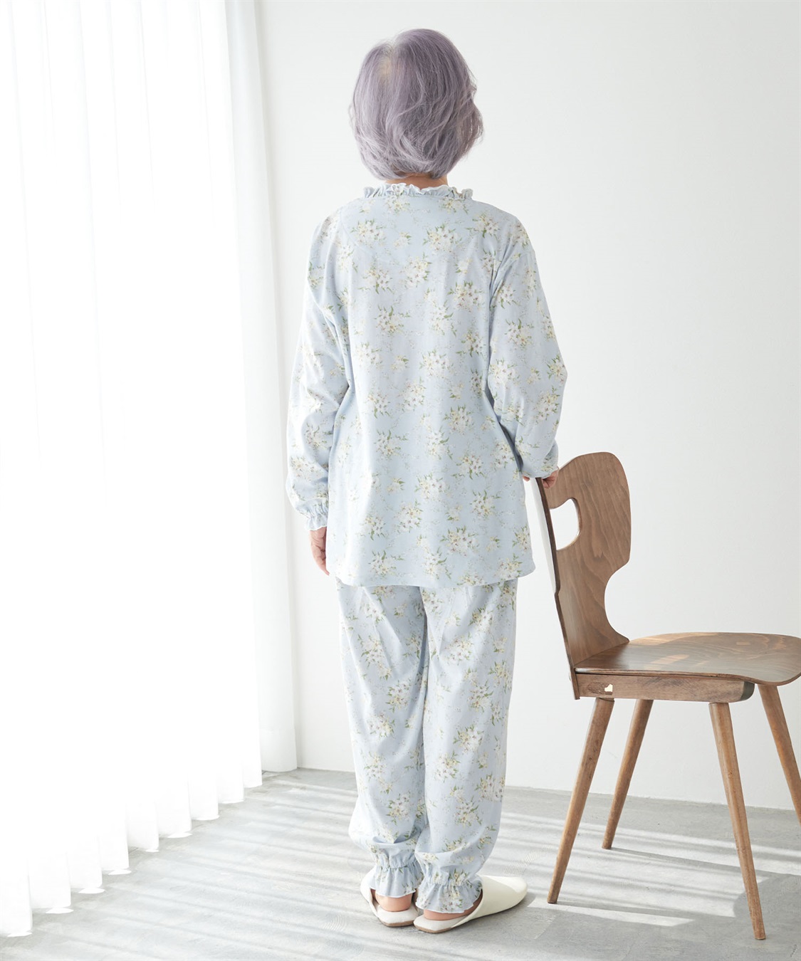 Life Style by cross marche 【ココロcolor】フリル介護パジャマ_sub_7