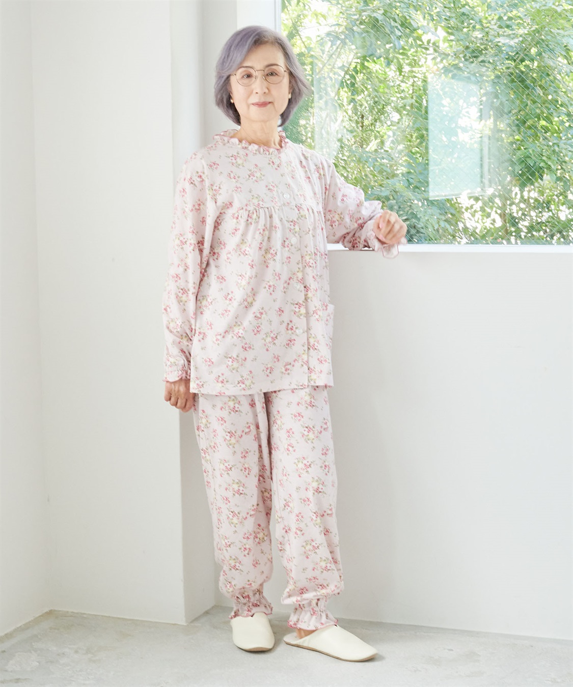 Life Style by cross marche 【ココロcolor】フリル介護パジャマ_sub_14