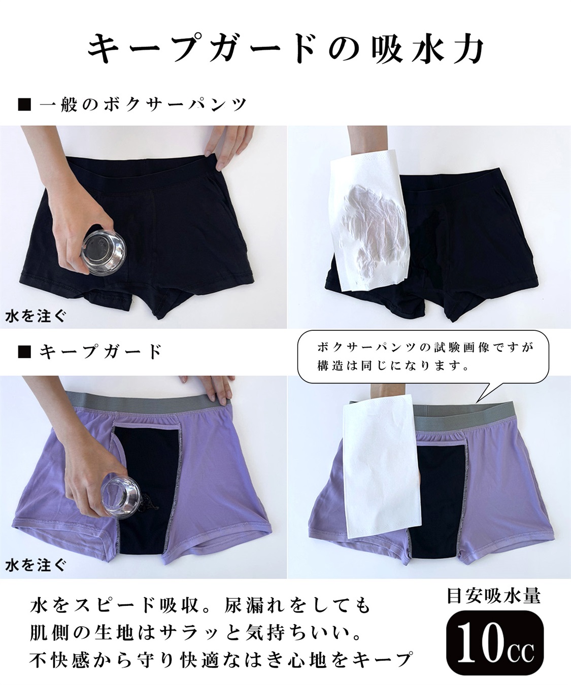 Life Style by cross marche 【KEEPGUARD/キープガード】キープガード ドライ＆クール尿漏れ対応ステテコパンツ メンズ_sub_2