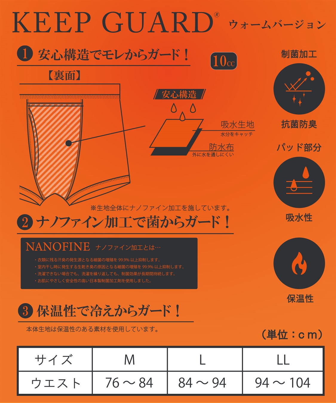 Life Style by cross marche 【KEEPGUARD/キープガード】あったか尿漏れパンツ_sub_25