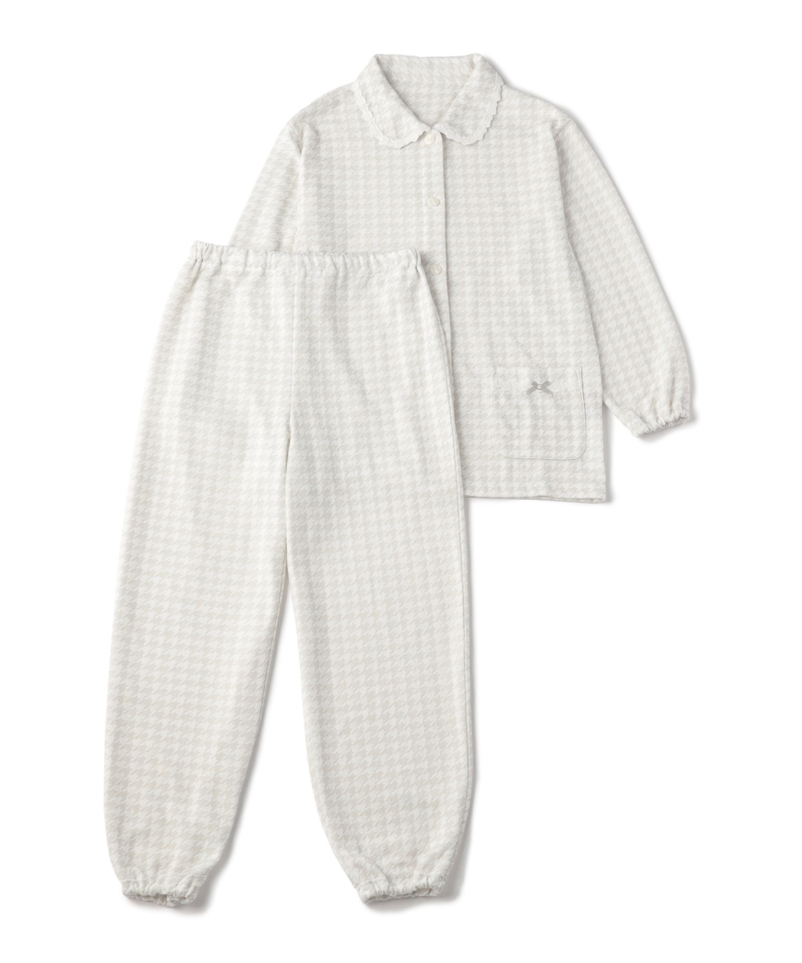 Life Style by cross marche 【ココロcolor】 レース襟ニットキルトパジャマ_sub_14