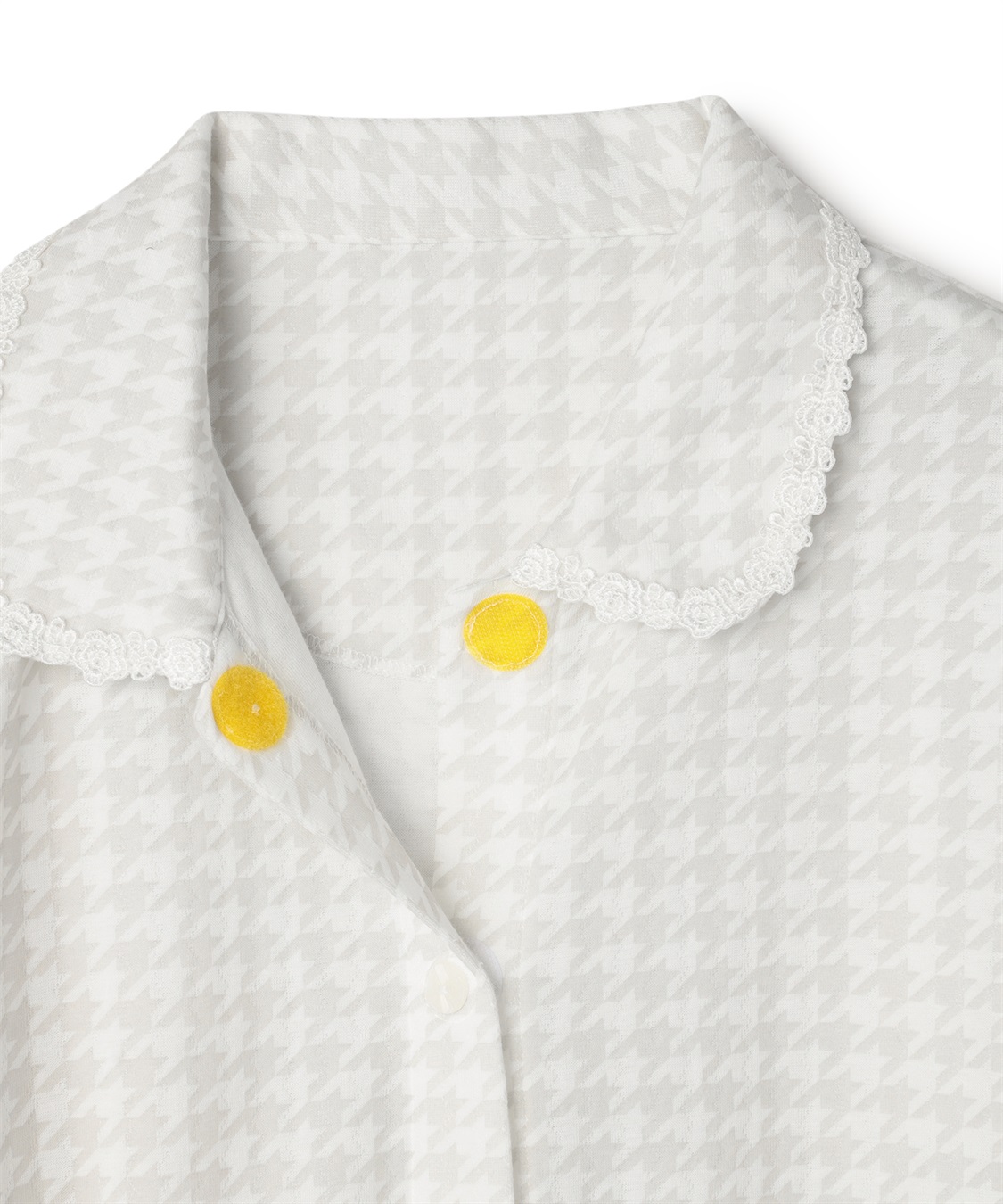 Life Style by cross marche 【ココロcolor】 レース襟ニットキルトパジャマ_sub_17