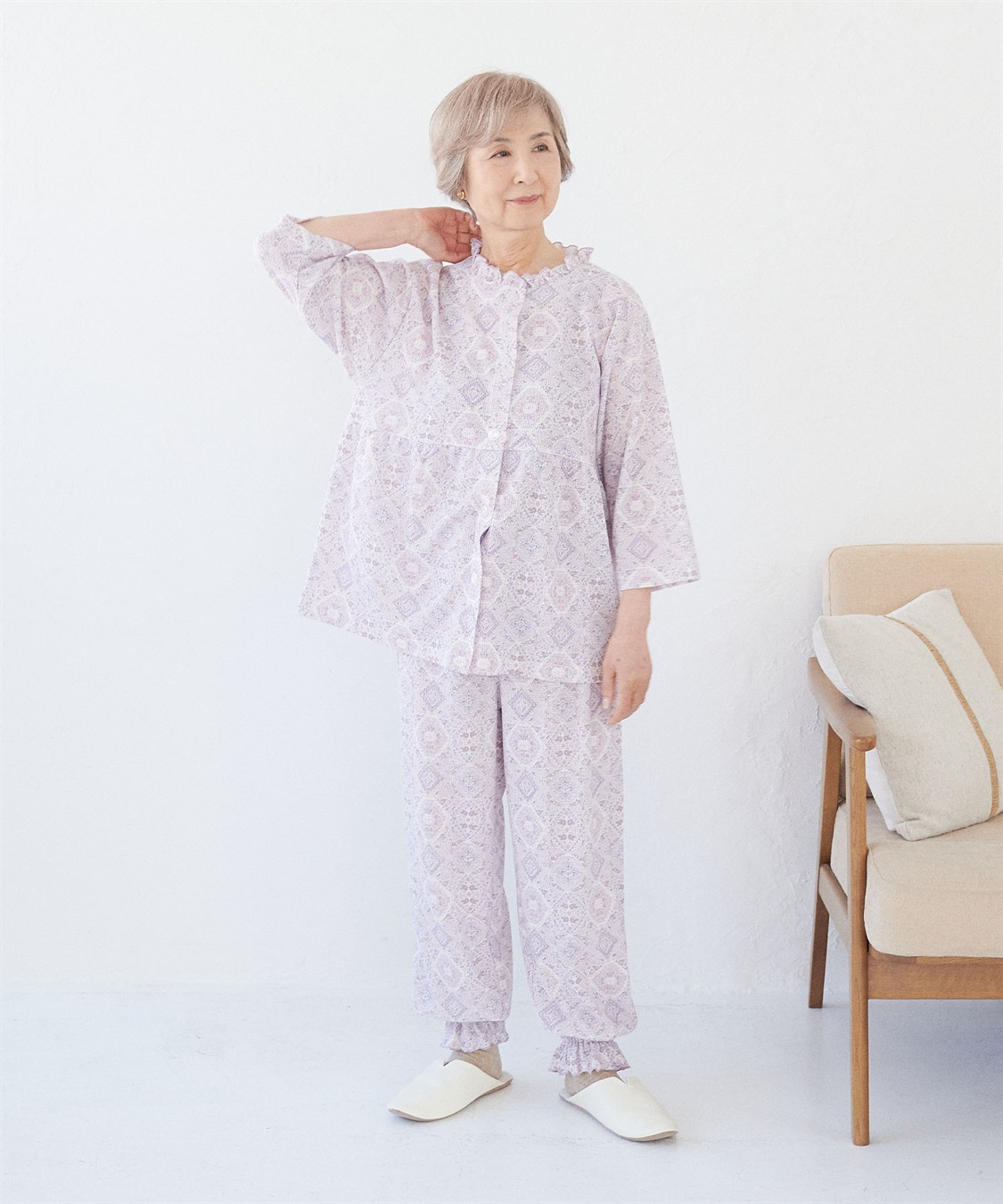 Life Style by cross marche 【ココロcolor】 フリルパジャマ_sub_8