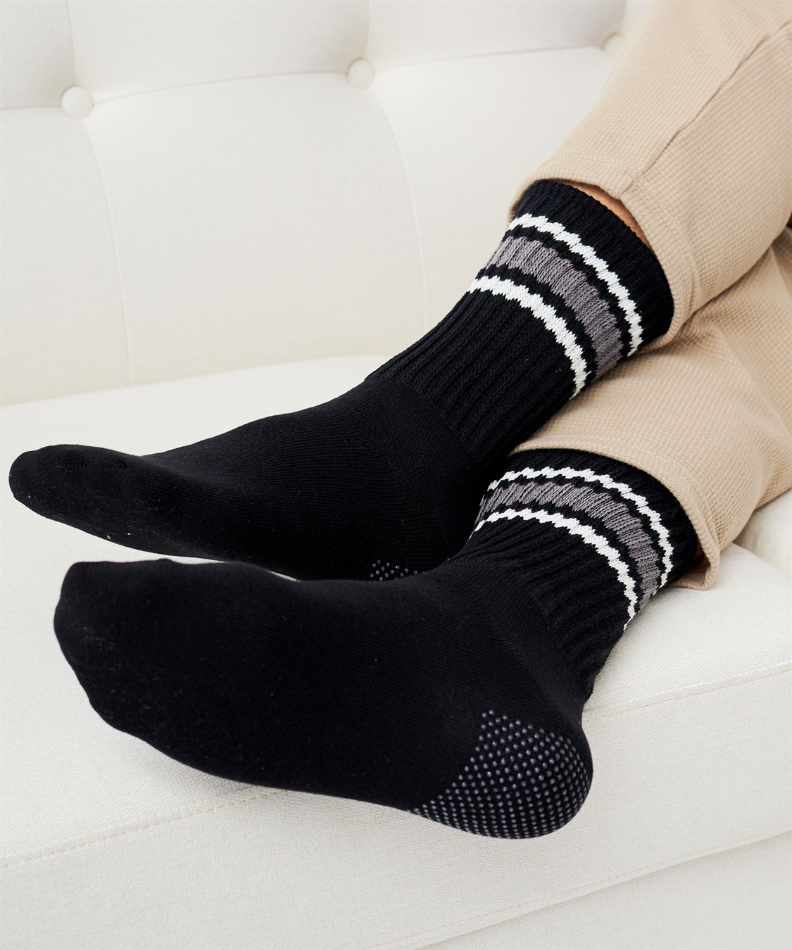 Life Style by cross marche 【ココロcolor】しめつけにくいメンズライン靴下_sub_3