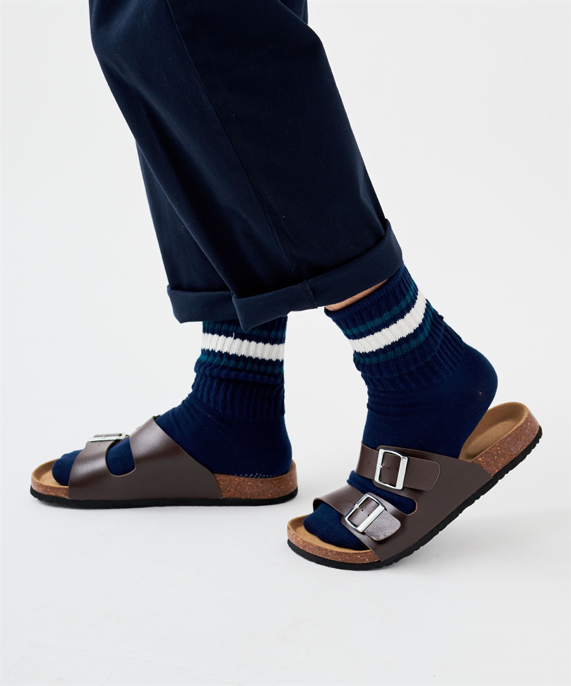 Life Style by cross marche 【ココロcolor】しめつけにくいメンズライン靴下_sub_4