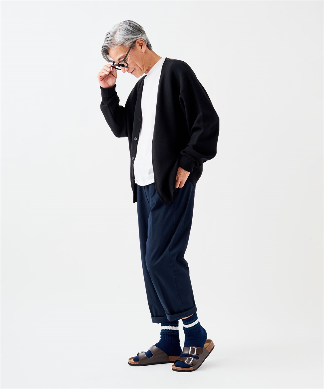 Life Style by cross marche 【ココロcolor】しめつけにくいメンズライン靴下_sub_5