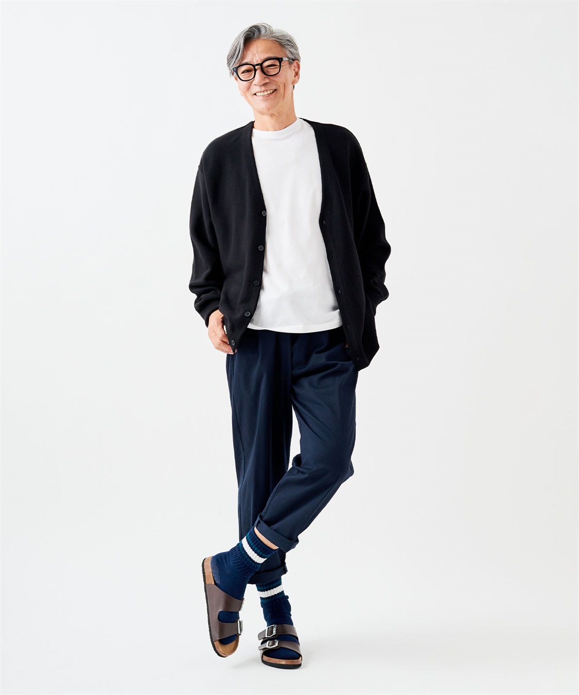 Life Style by cross marche 【ココロcolor】しめつけにくいメンズライン靴下_sub_6